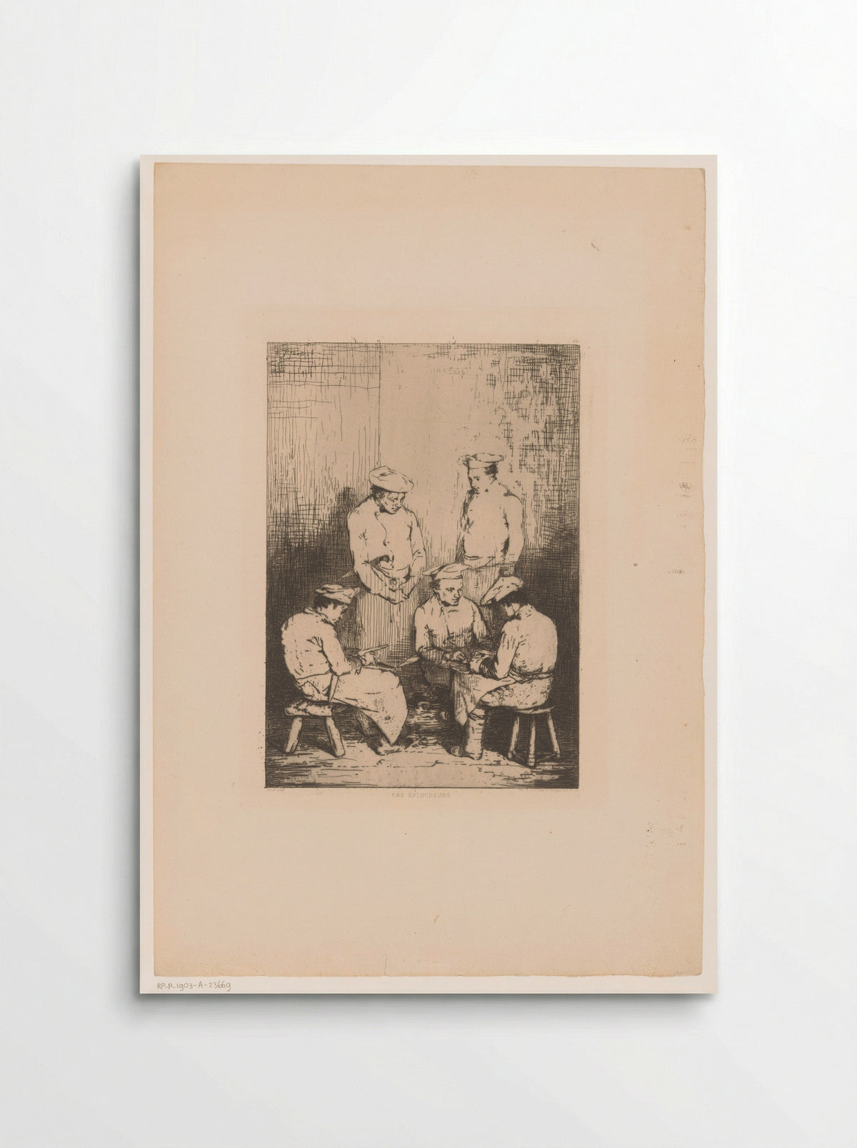 Les Éplucheurs - Alfred Philippe Roll - Poster