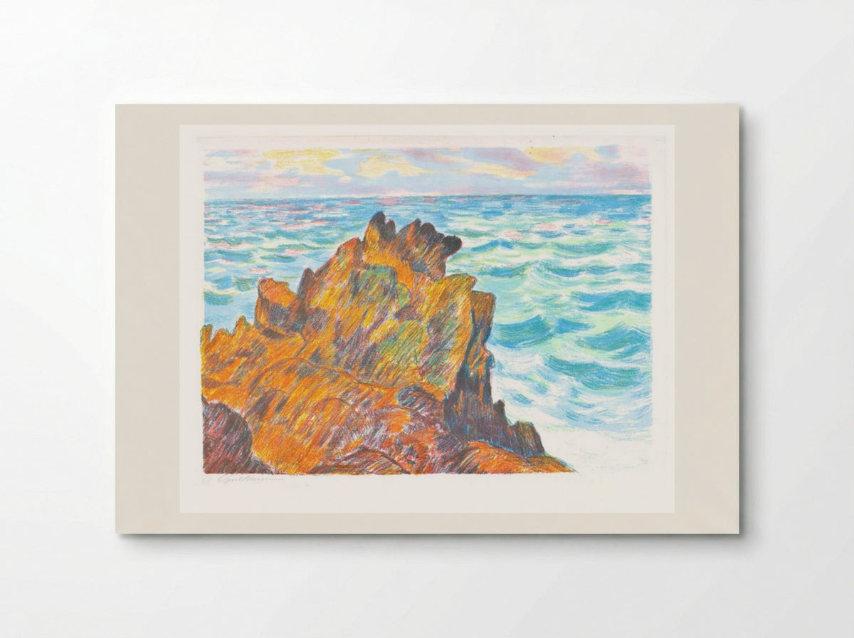 Les rochers rouges - Armand Guillaumin - Poster