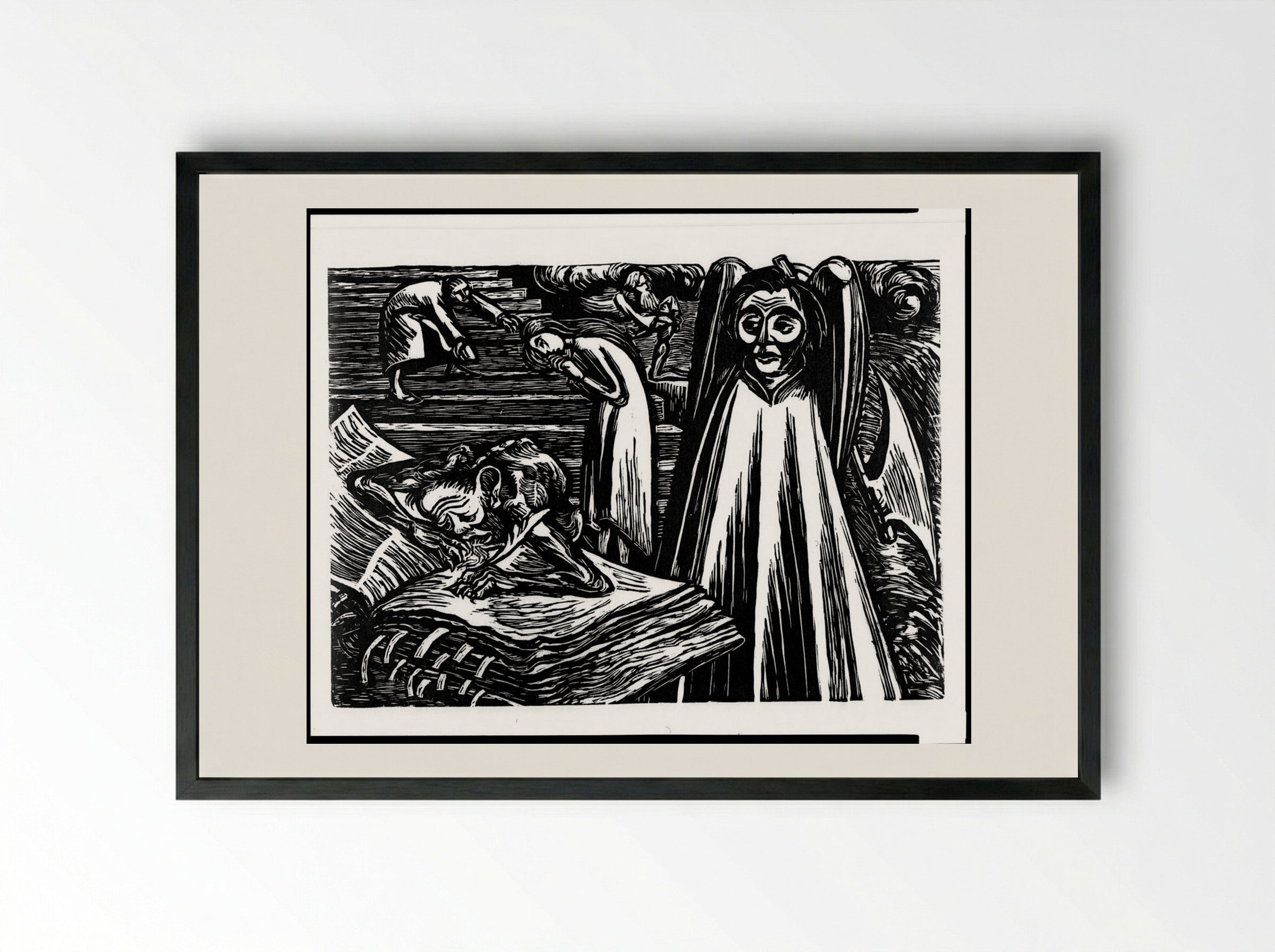 Let All Old Scores be Forgotten - Ernst Barlach - Framed Print Black