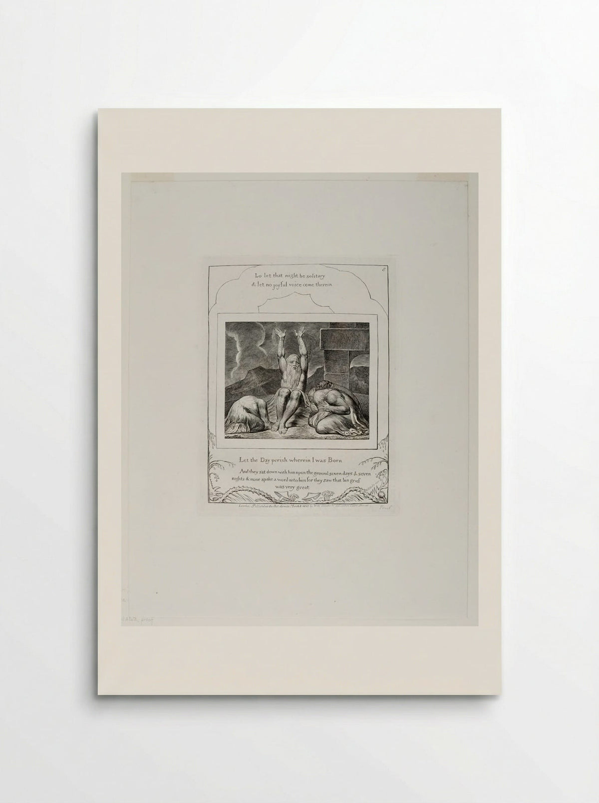 Let the day perish wherein I was born - William Blake - Poster
