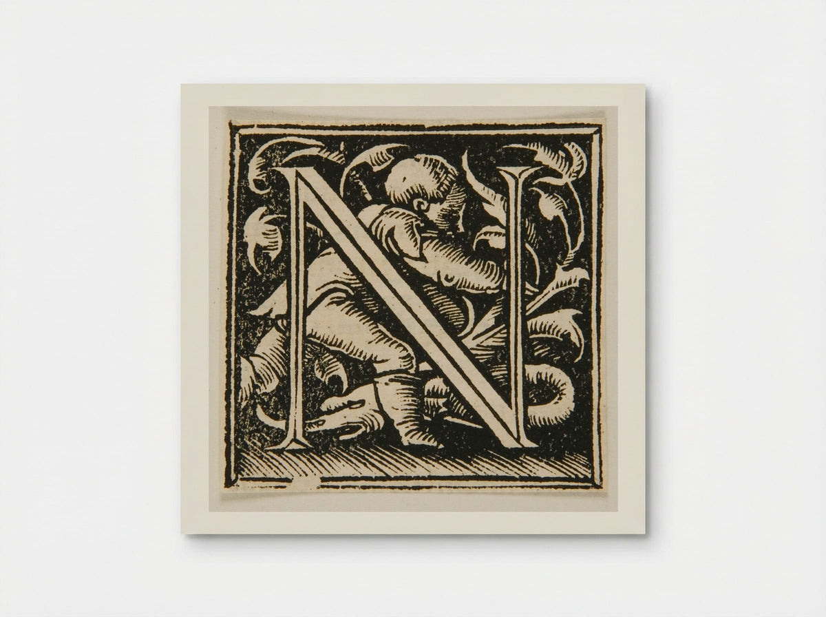Letter N - Urs Graf - Poster