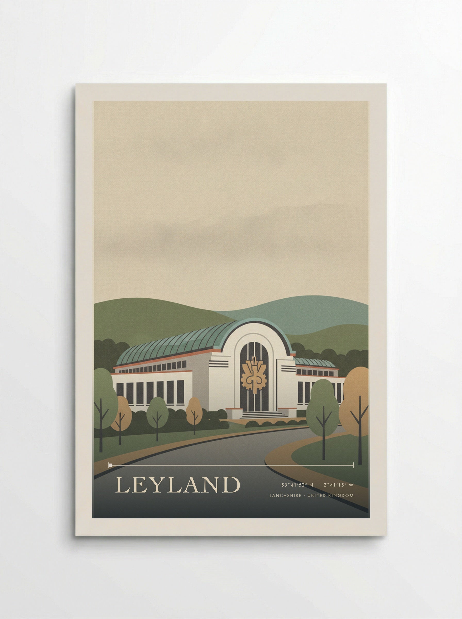 Leyland Lancashire United Kingdom Travel Poster - Poster