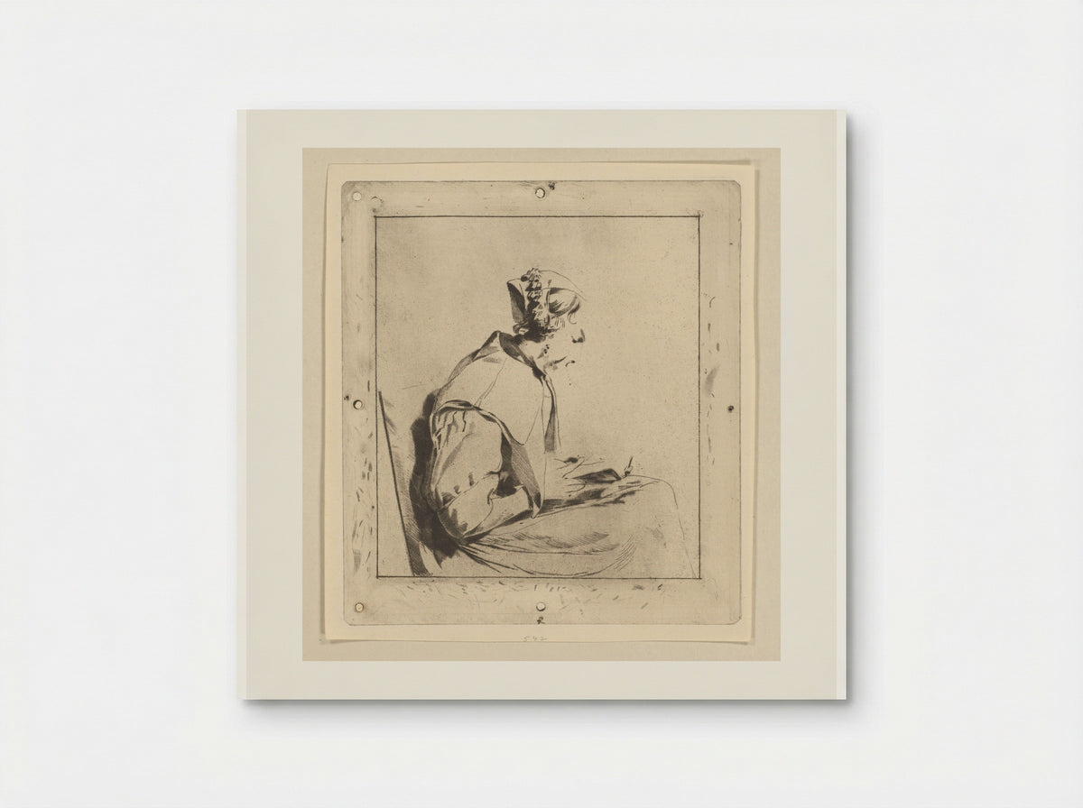 Lezende vrouw (Reading Woman) - Cornelis Ploos van Amstel - Poster