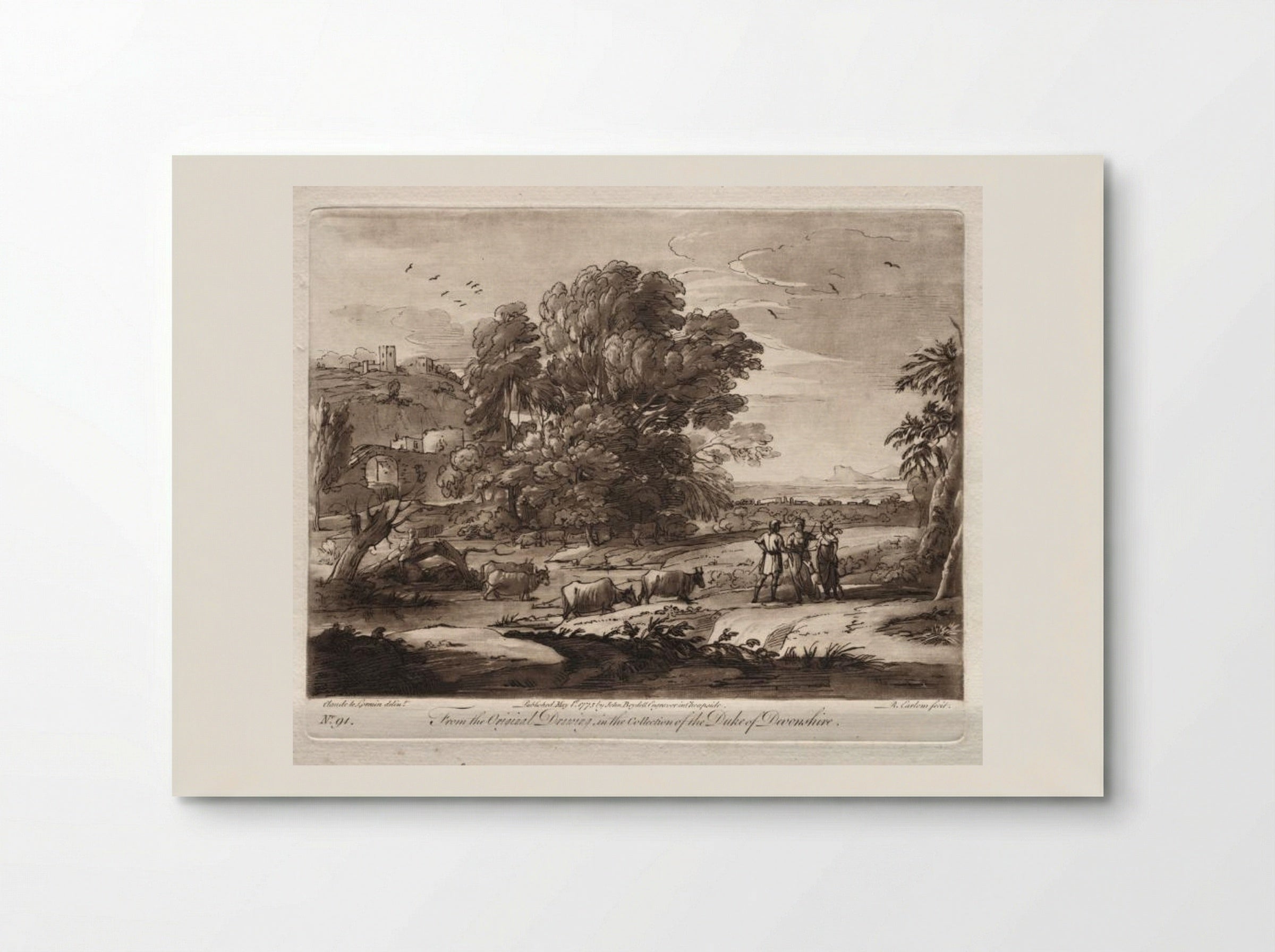 Liber Veritatis, Plate 91 - Richard Earlom - Poster
