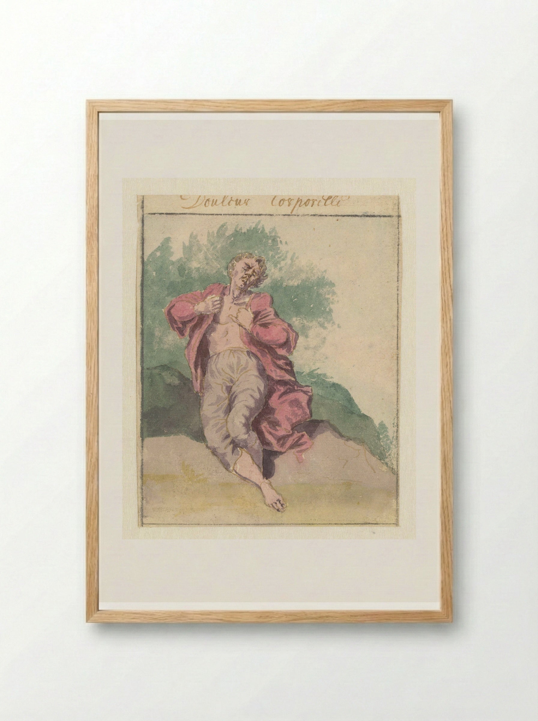 Lichaamssmart (Bodily Pain) - Pieter van den Berge - Framed Print Wood
