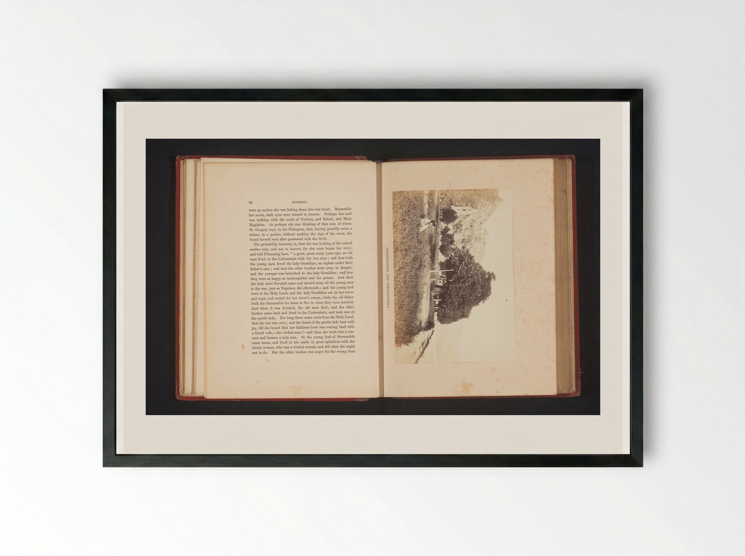 Liebenstein and Sternenfels - Francis Frith - Framed Print Black