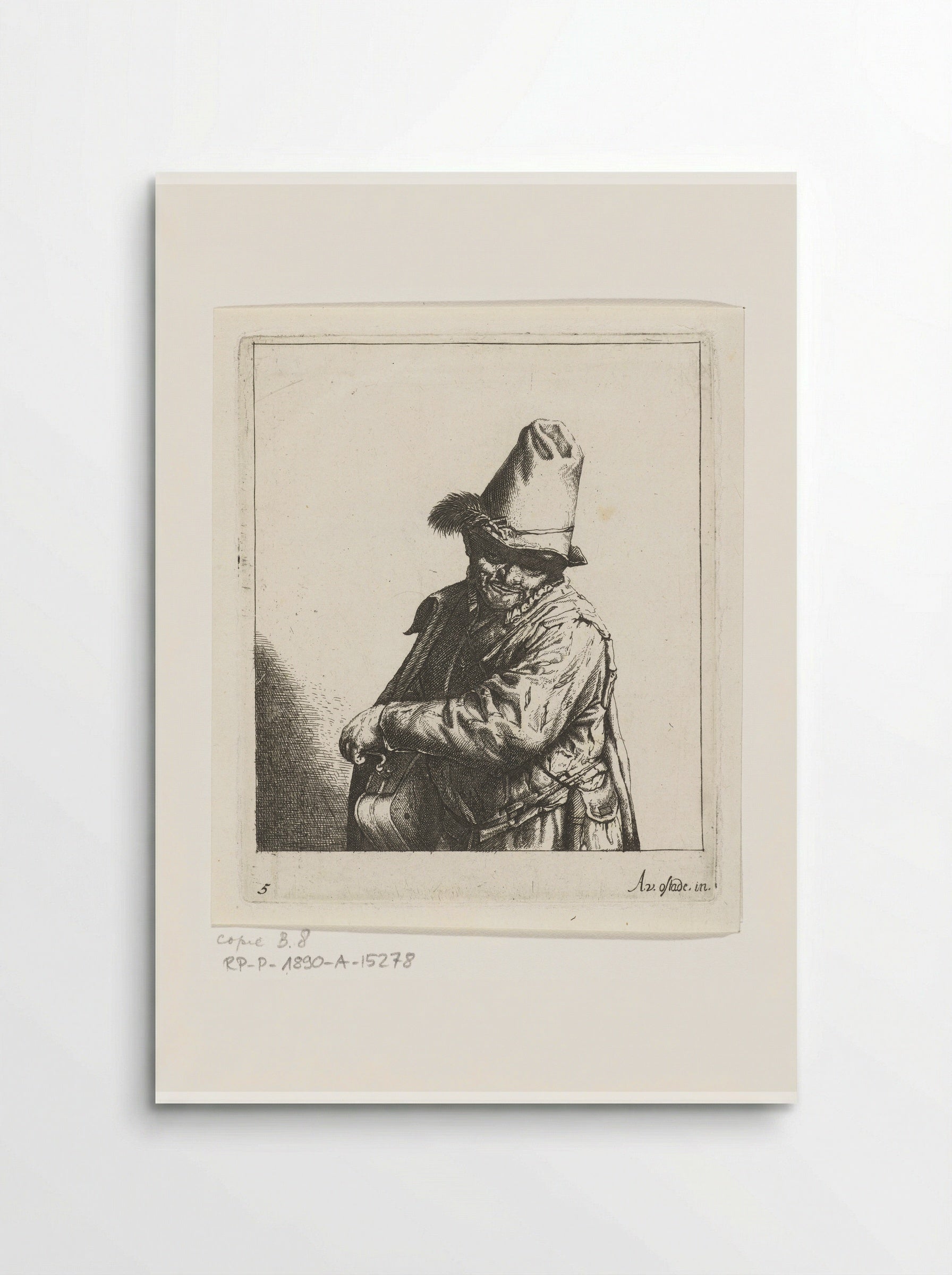Lierdraaier (Hurdy-Gurdy Player) - Abraham Bloteling - Poster