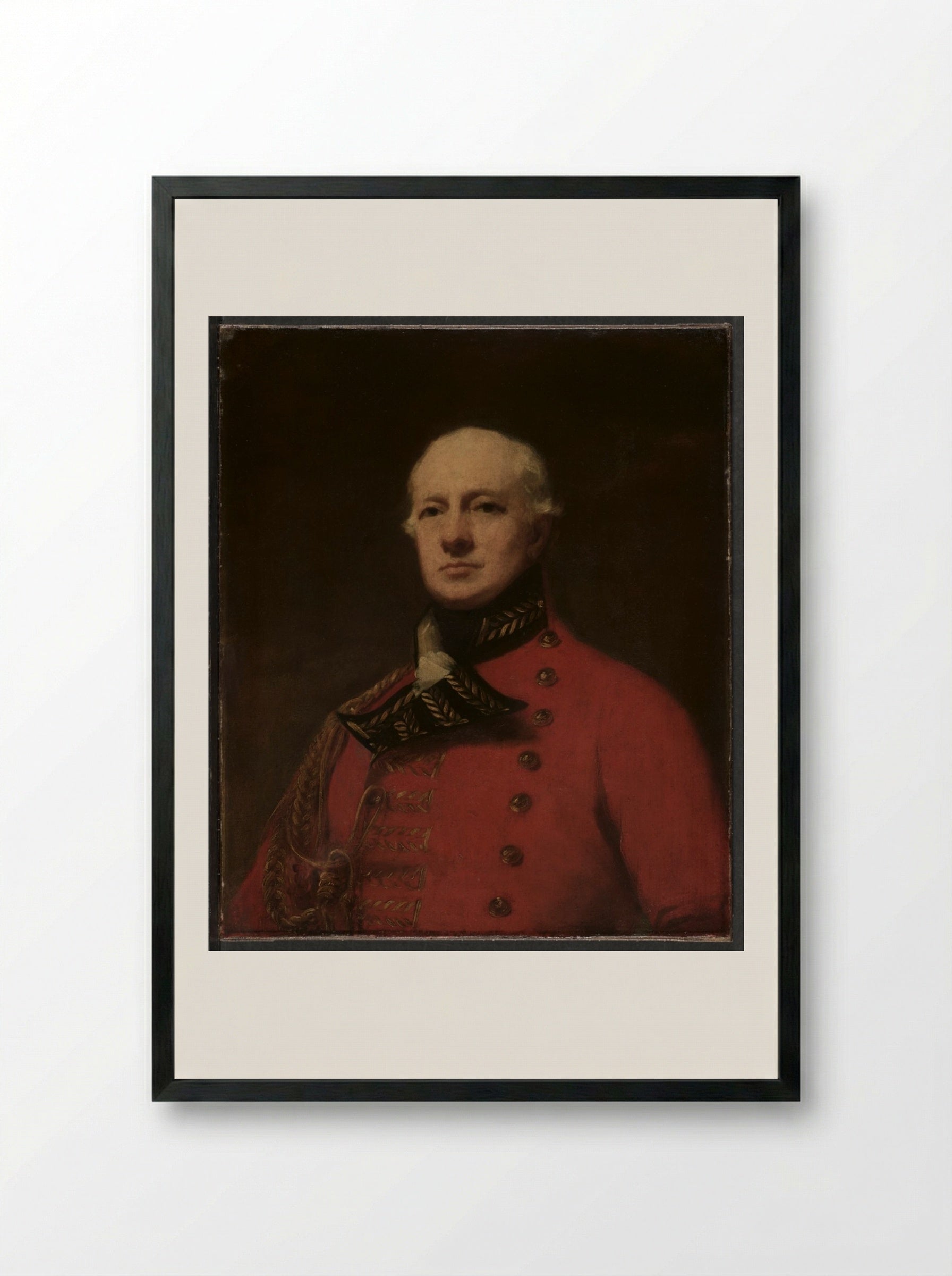 Lieutenant General Duncan Campbell - Henry Raeburn - Framed Print Black