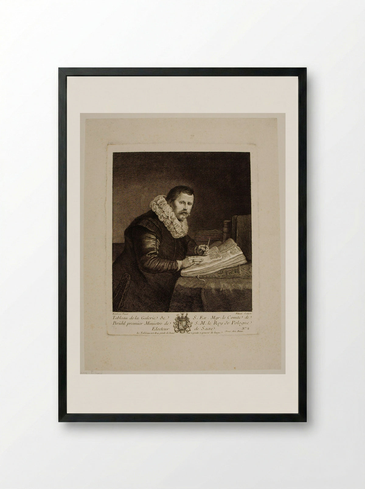 Lievens van Coppenol - Pierre Filloeul - Framed Print Black