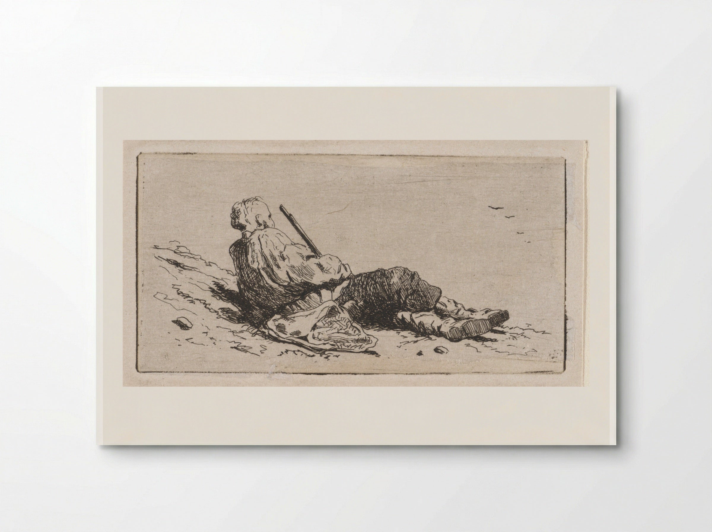 Liggende jager (Reclining Hunter) - Jan Weissenbruch - Poster