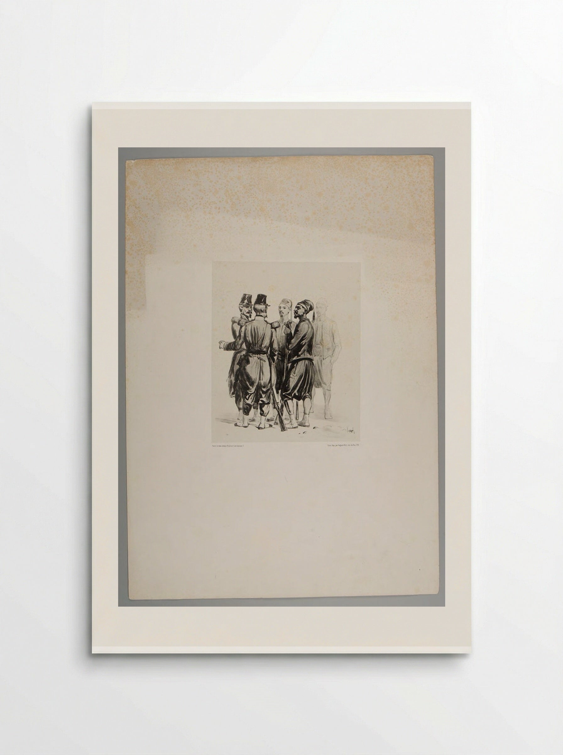 Light Infantry Soldiers and Turks - Denis-Auguste-Marie Raffet - Poster