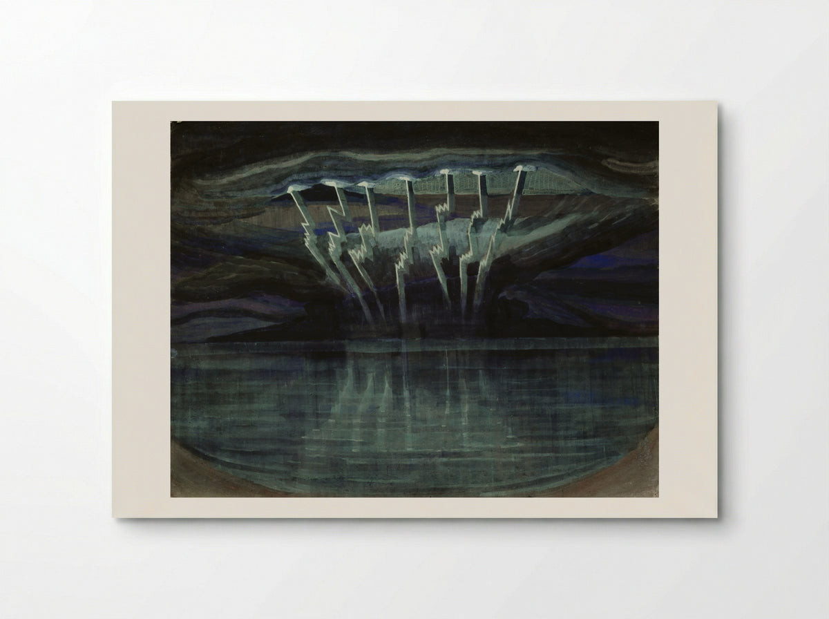 Lightning - Mikalojus Konstantinas Čiurlionis - Poster