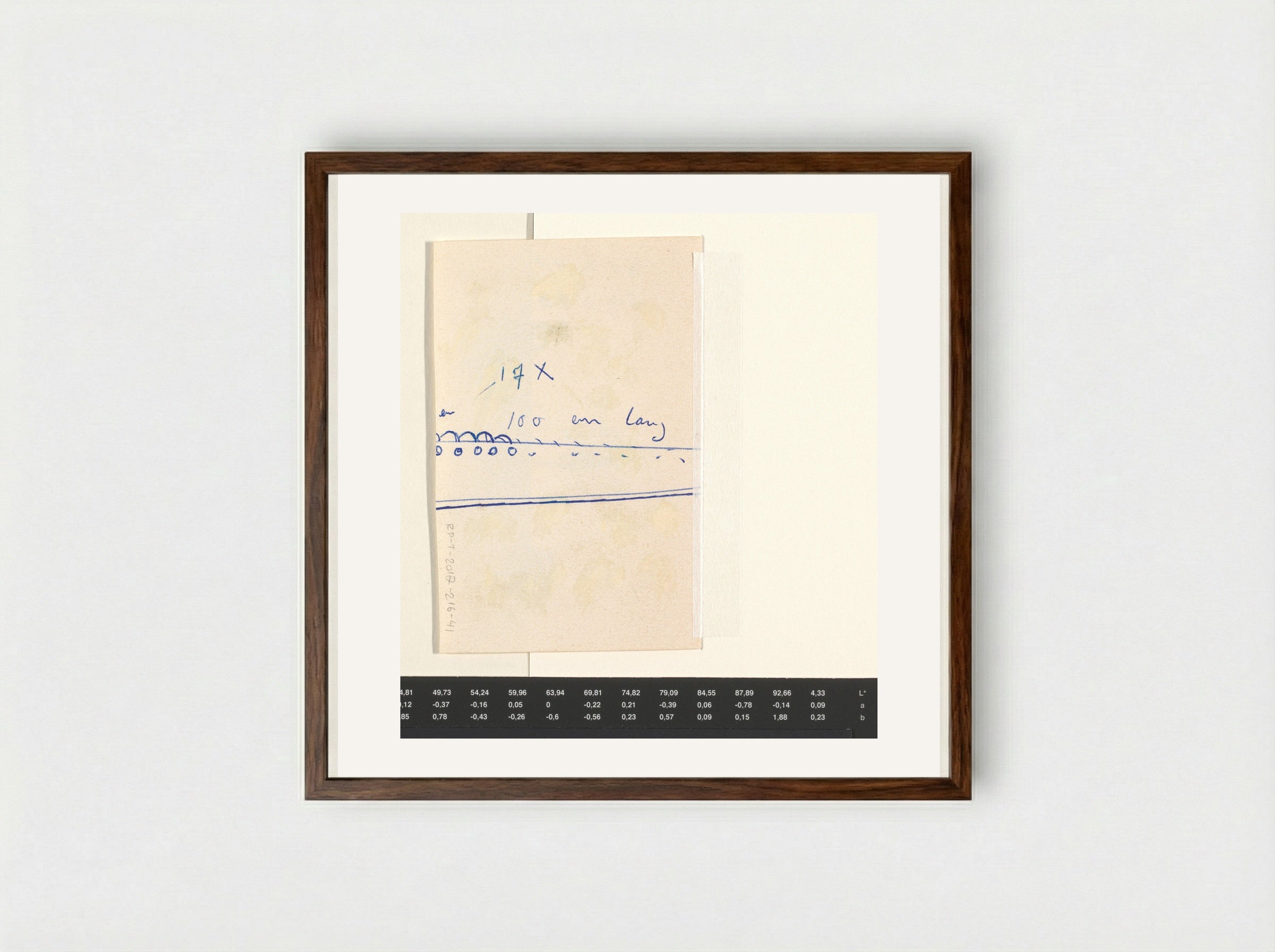 Lijnen en cirkels - Willem Westbroek - Framed Print Dark Wood