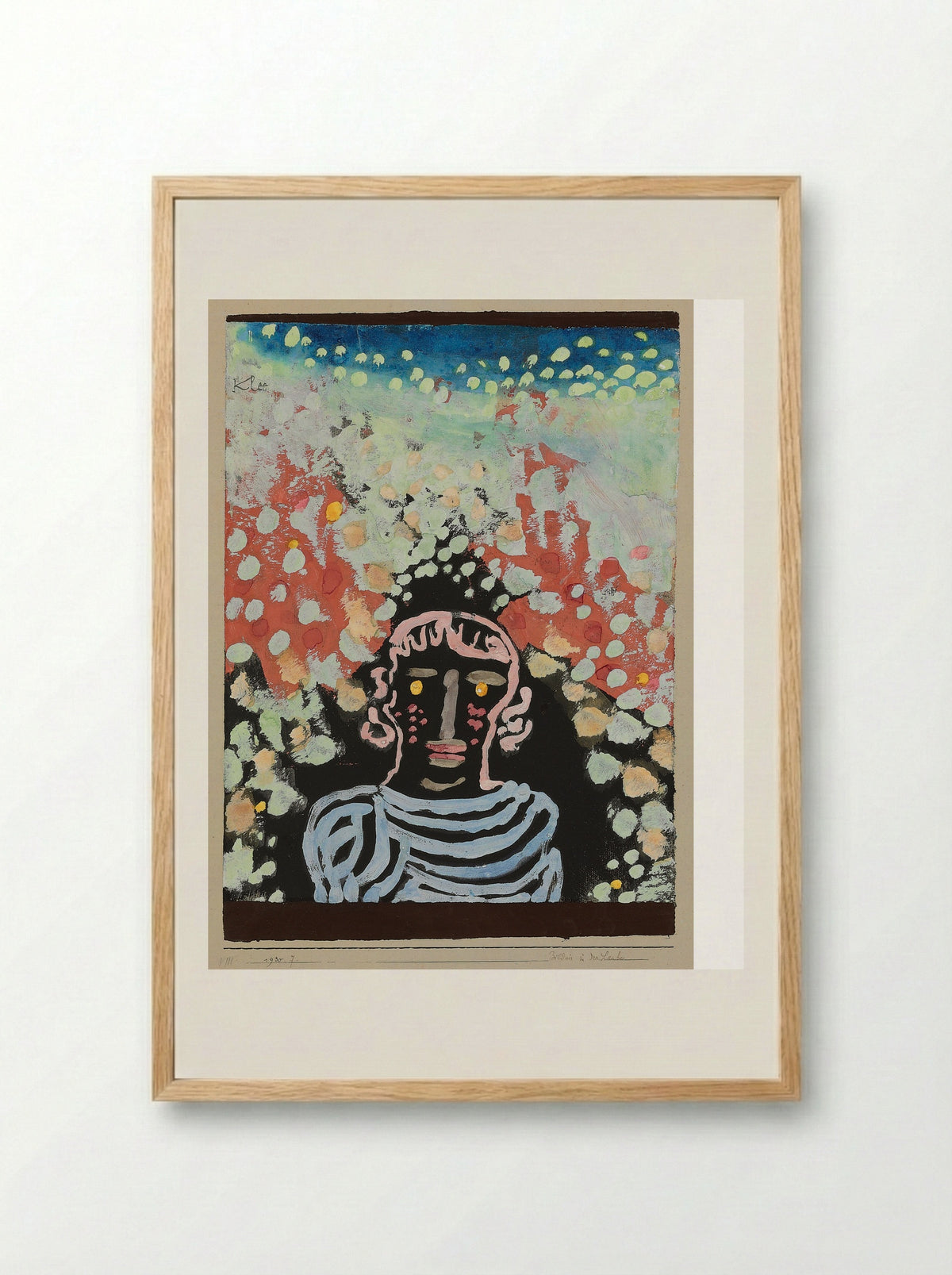 Likeness in the bower - Paul Klee - Framed Print Wood