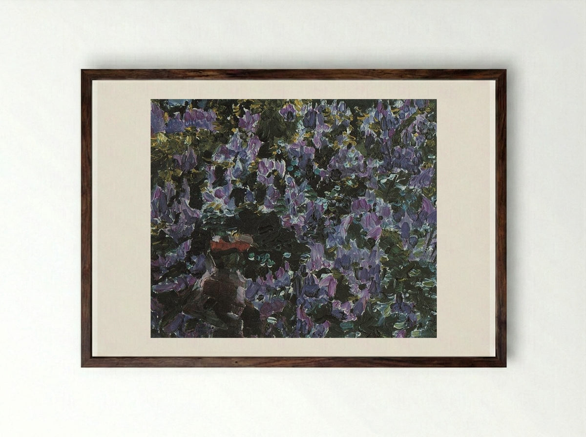 Lilacs - Mikhail Vrubel - Framed Print Dark Wood