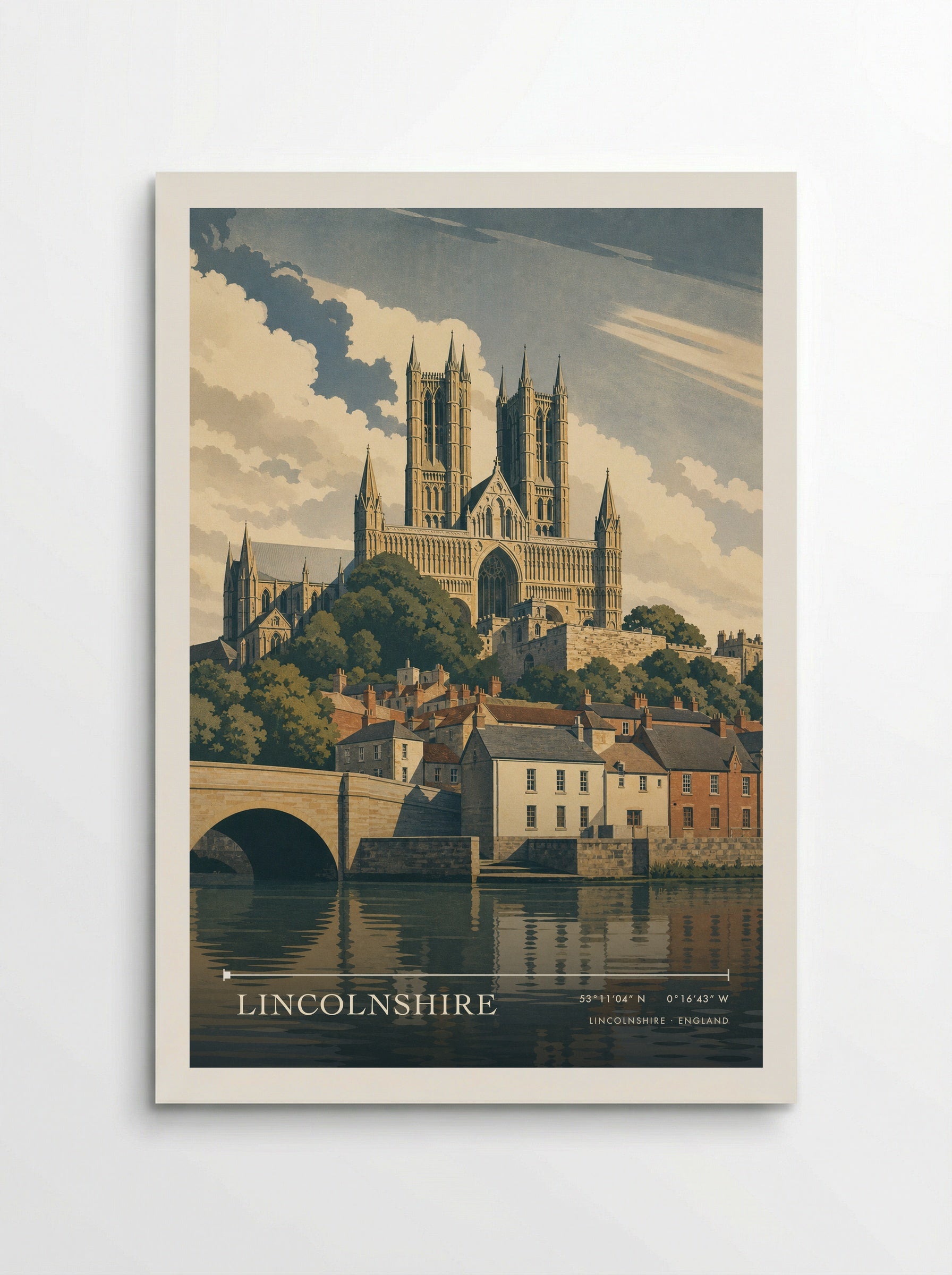 Lincolnshire England Travel Poster - Poster