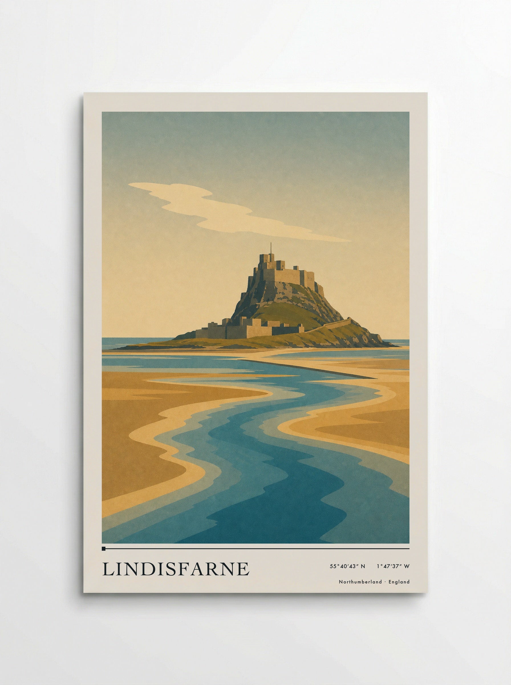 Lindisfarne Travel Poster Artwork - Poster