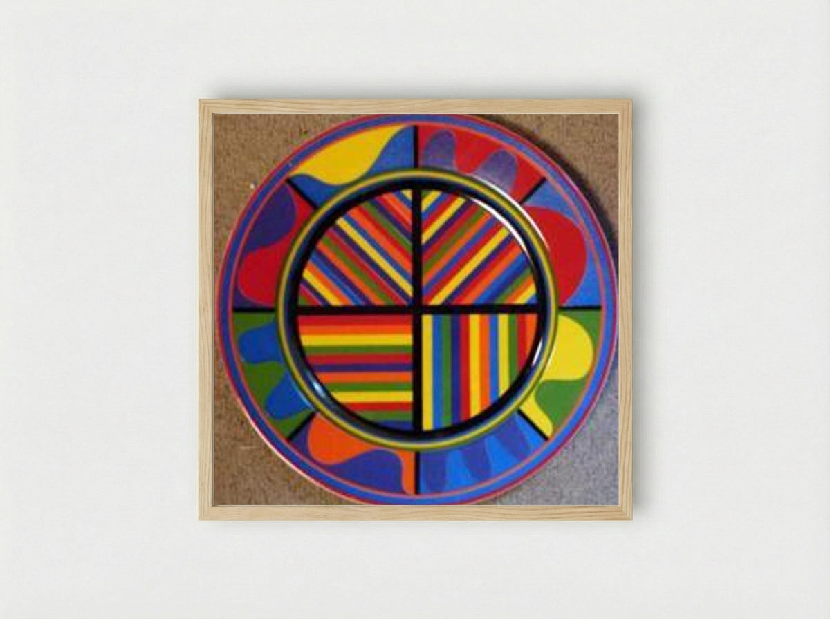 Lines in Four Directions - Sol LeWitt - Framed Print Wood