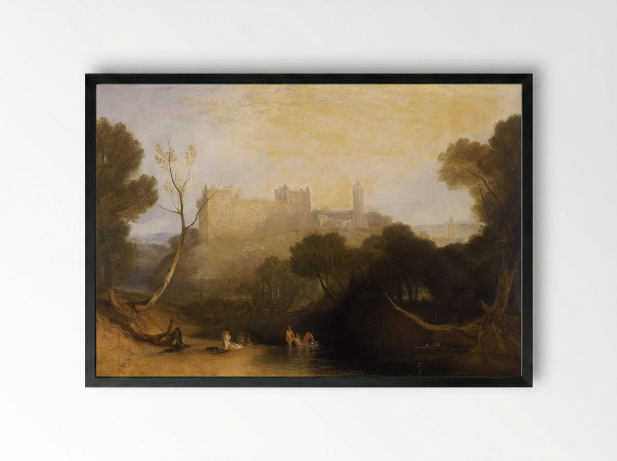 Linlithgow Palace - Joseph Mallord William Turner - Framed Print Black