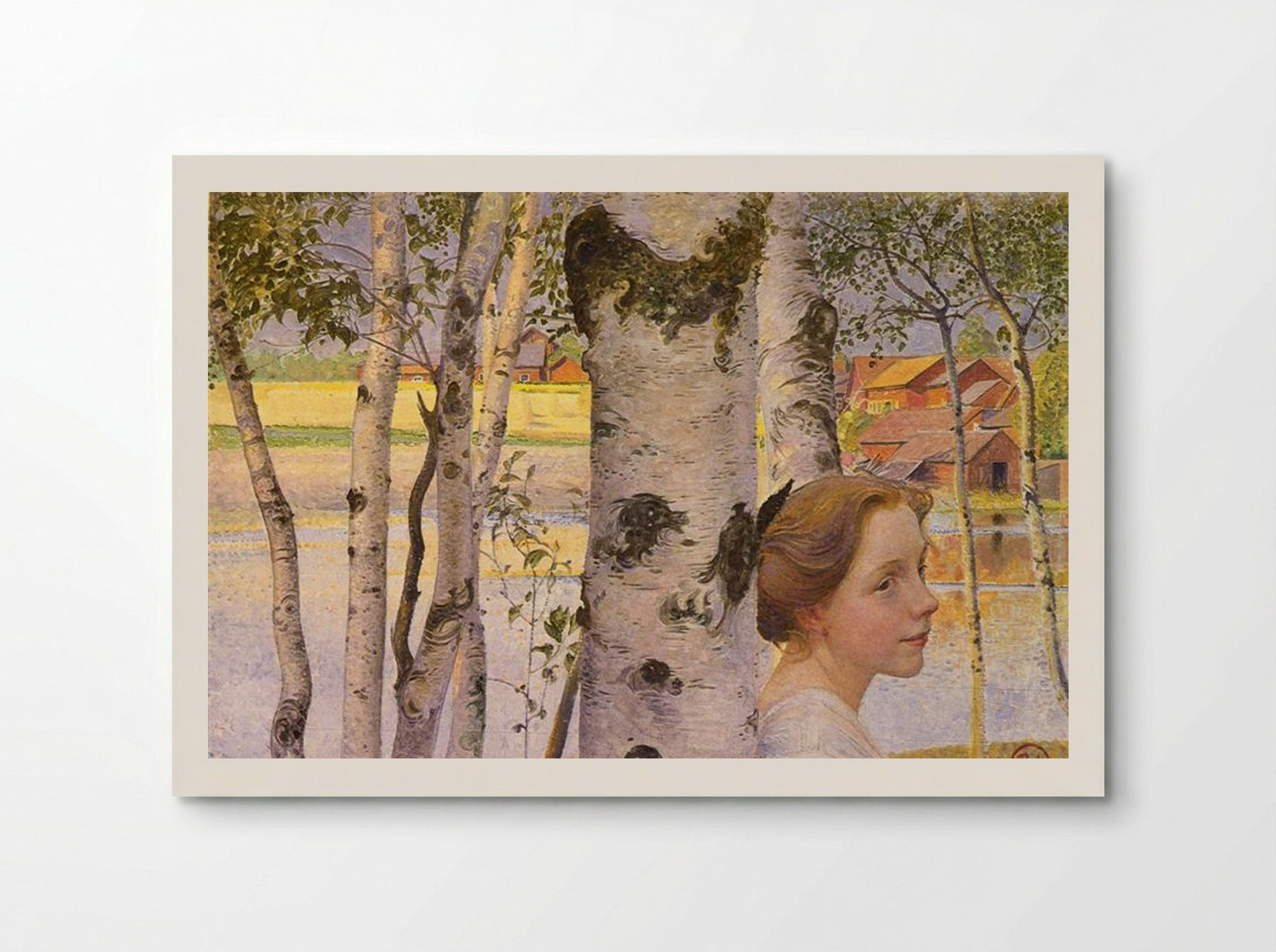 Lisbeth at the birch grove - Carl Larsson - Poster