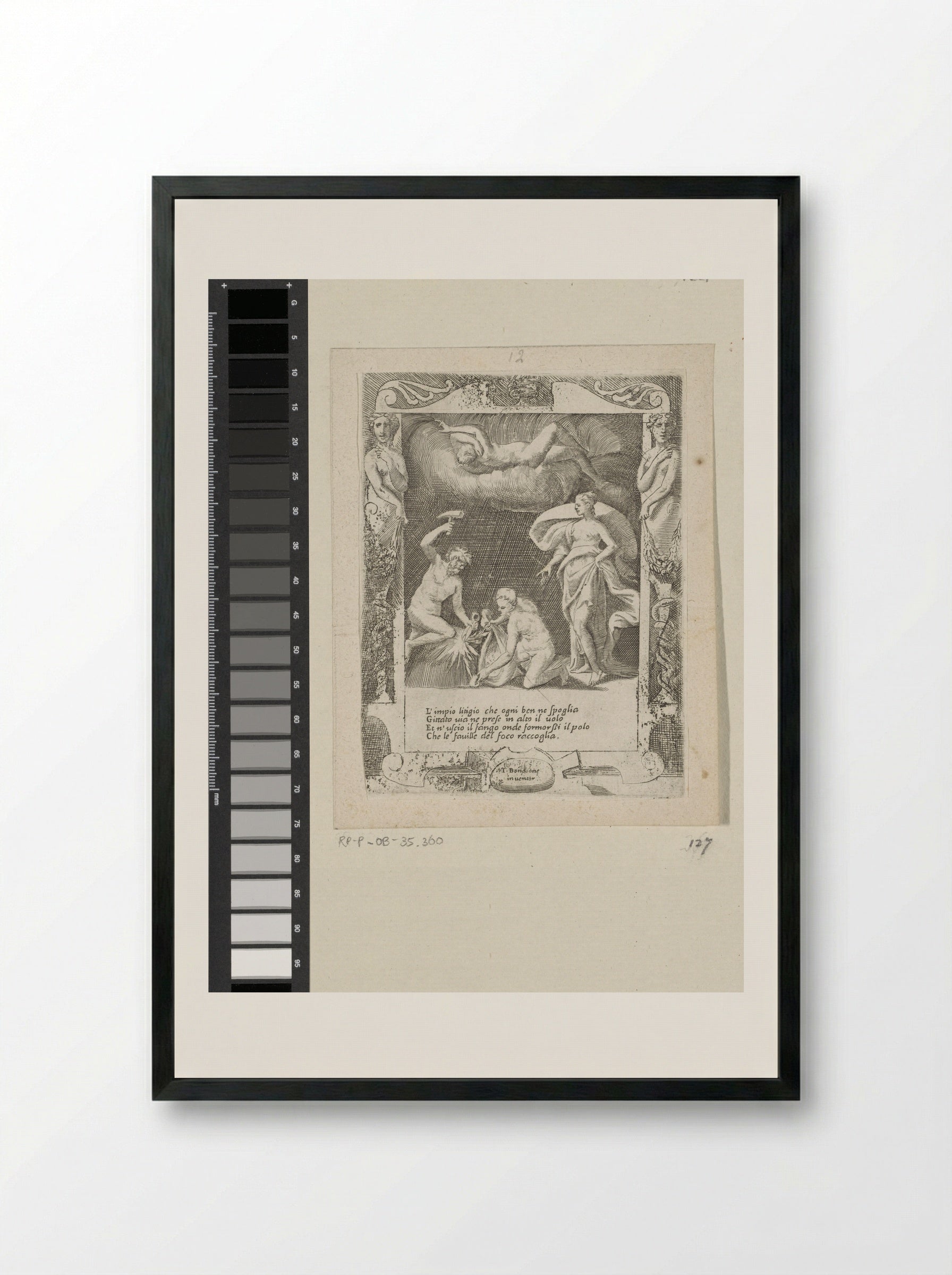 Litigium Freed from Chaos - Giulio Bonasone - Framed Print Black