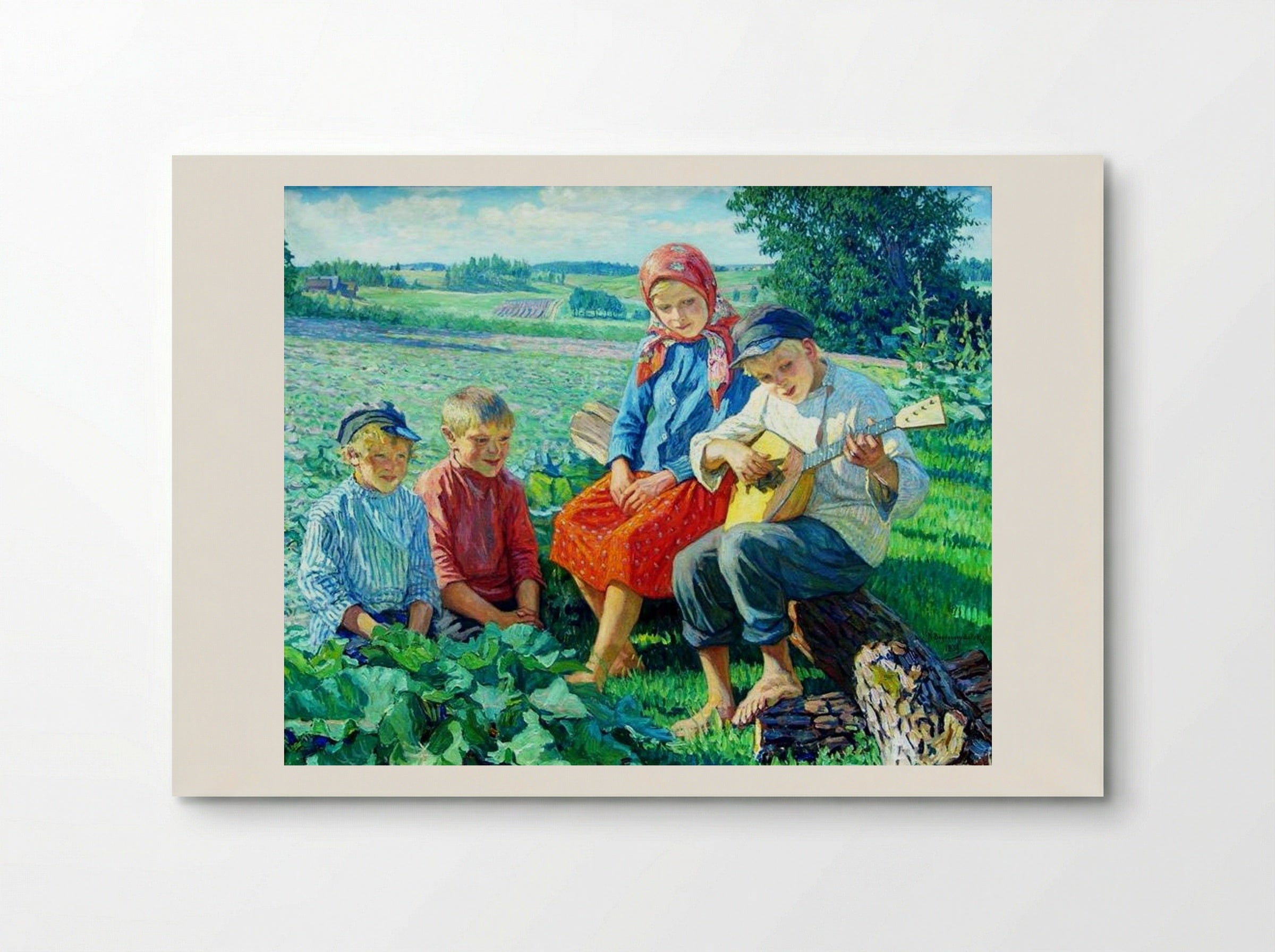 Little Concert with Balalaika - Nikolay Bogdanov-Belsky - Poster