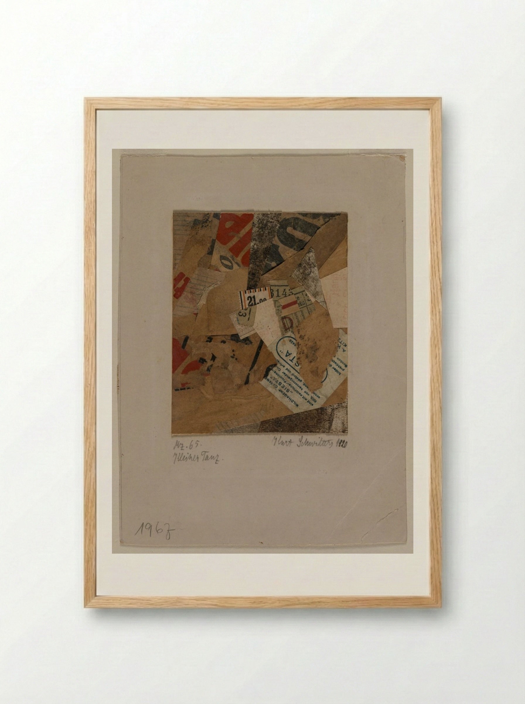 Little Dance - Kurt Schwitters - Framed Print Wood