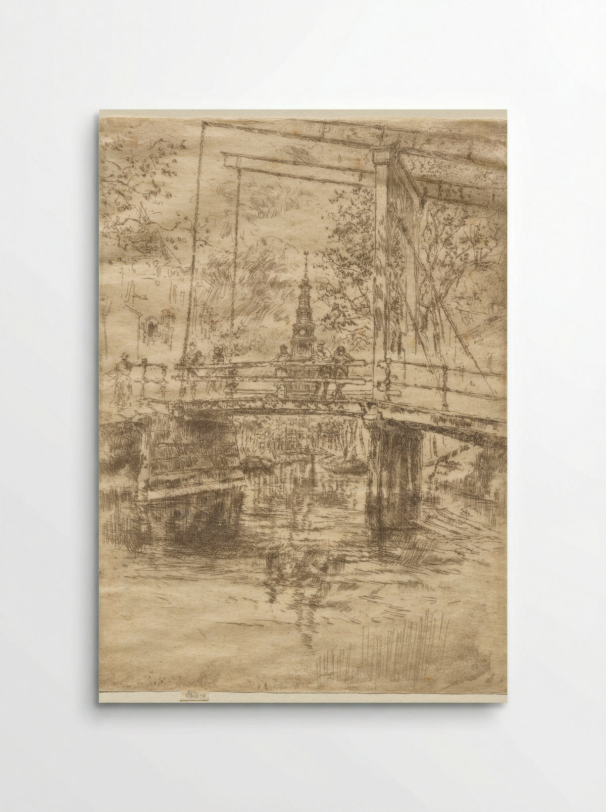Little Drawbridge, Amsterdam - James McNeill Whistler - Poster