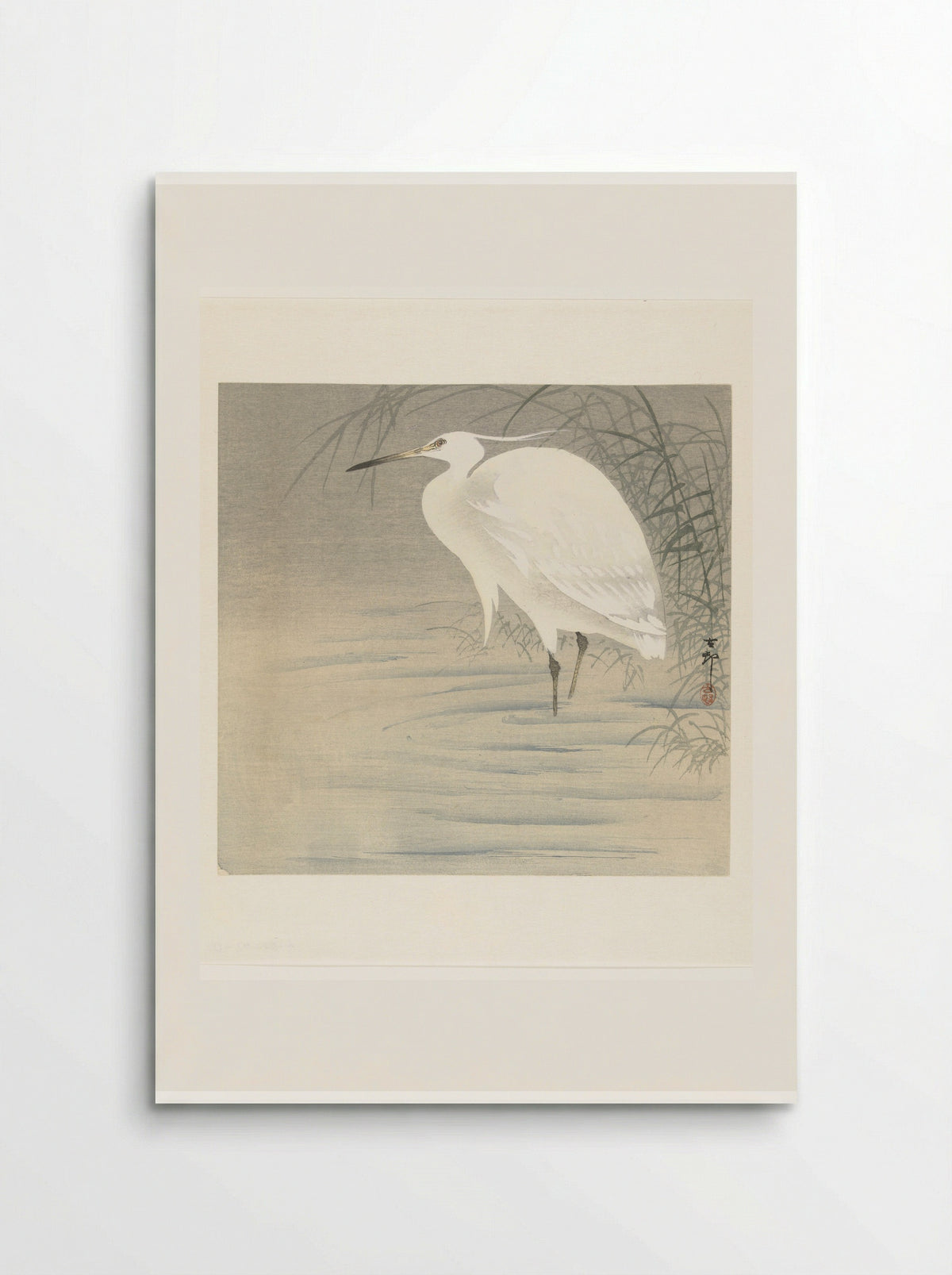Little Egret - Matsuki Heikichi - Poster