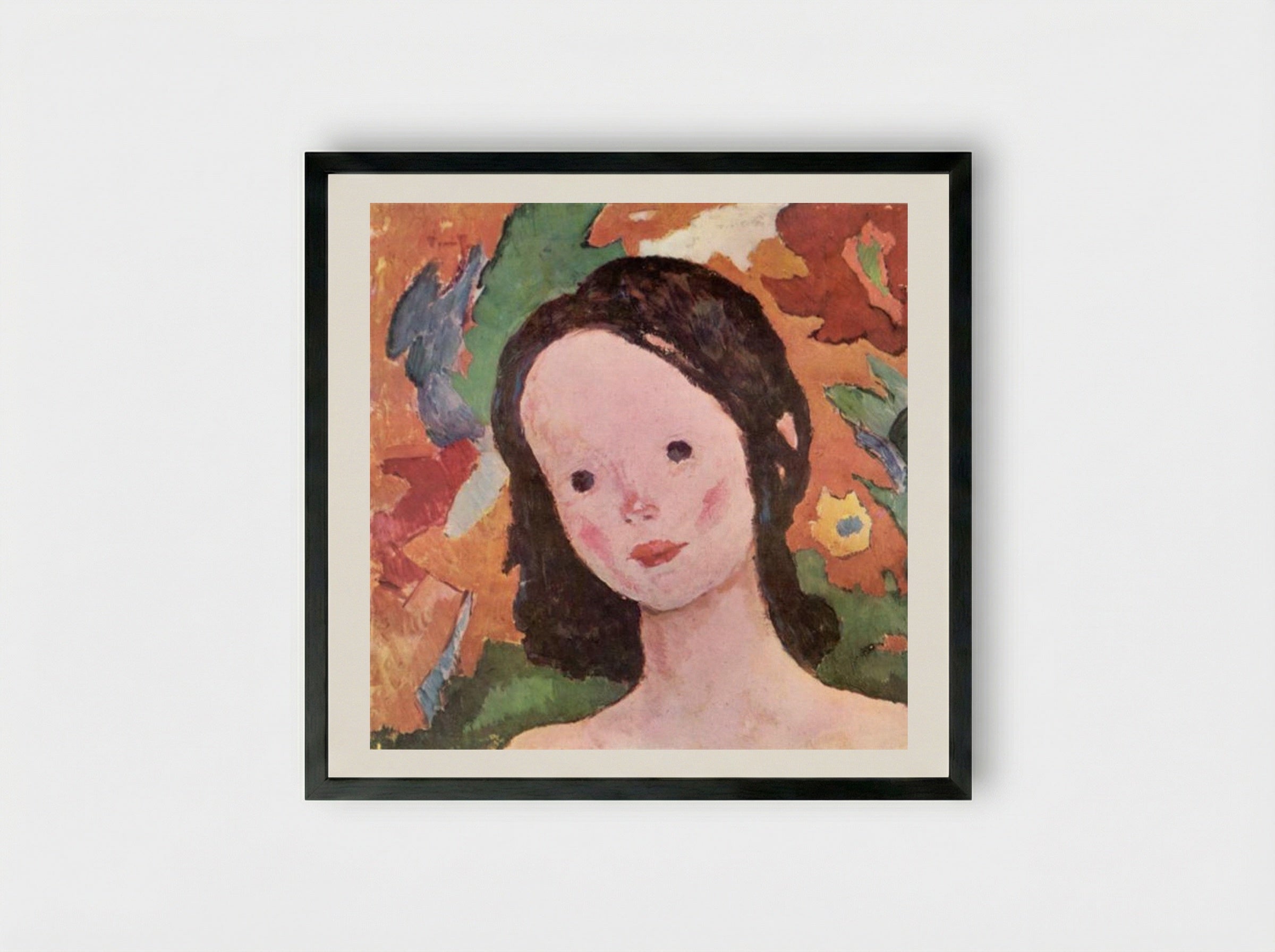 Little Girl - Nicolae Tonitza - Framed Print Black