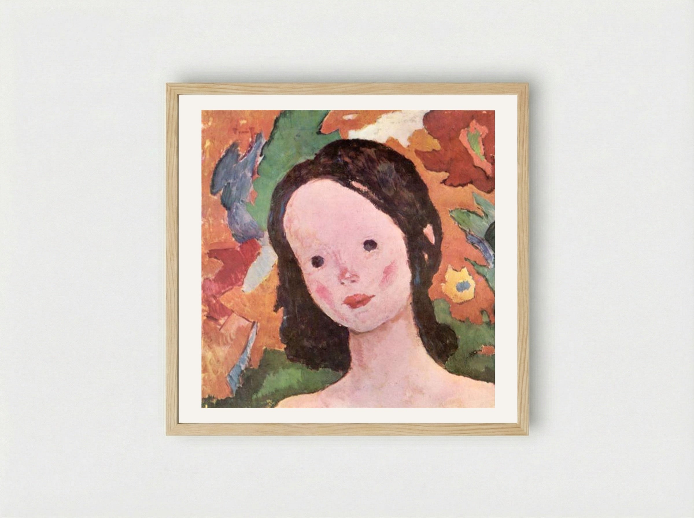 Little Girl - Nicolae Tonitza - Framed Print Wood