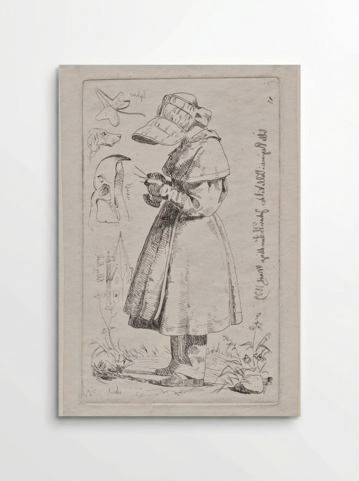 Little Regine in Vallekilde - Johan Thomas Lundbye - Poster