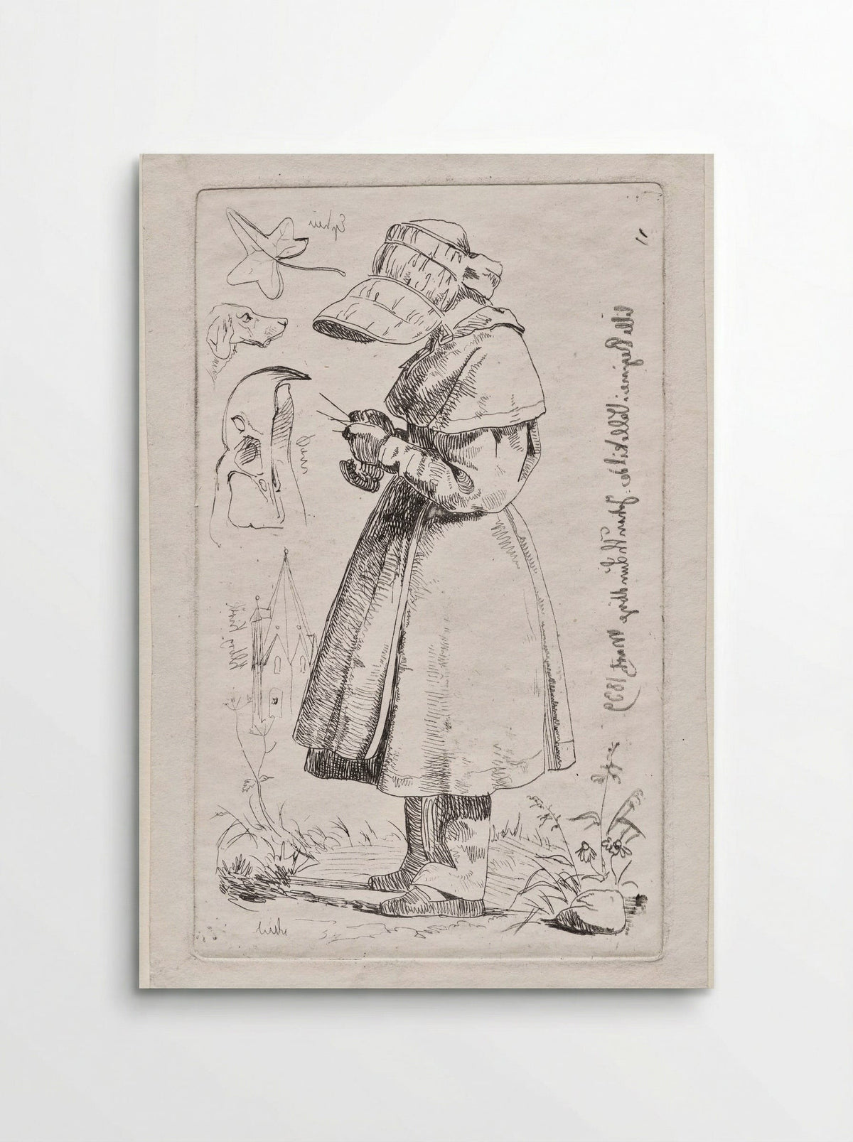 Little Regine in Vallekilde - Johan Thomas Lundbye - Poster