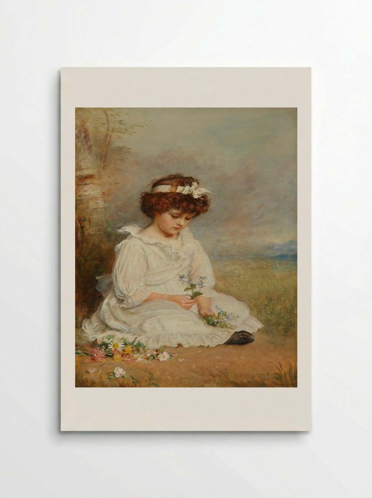 Little Speedwell's Darling Blue - John Everett Millais - Poster
