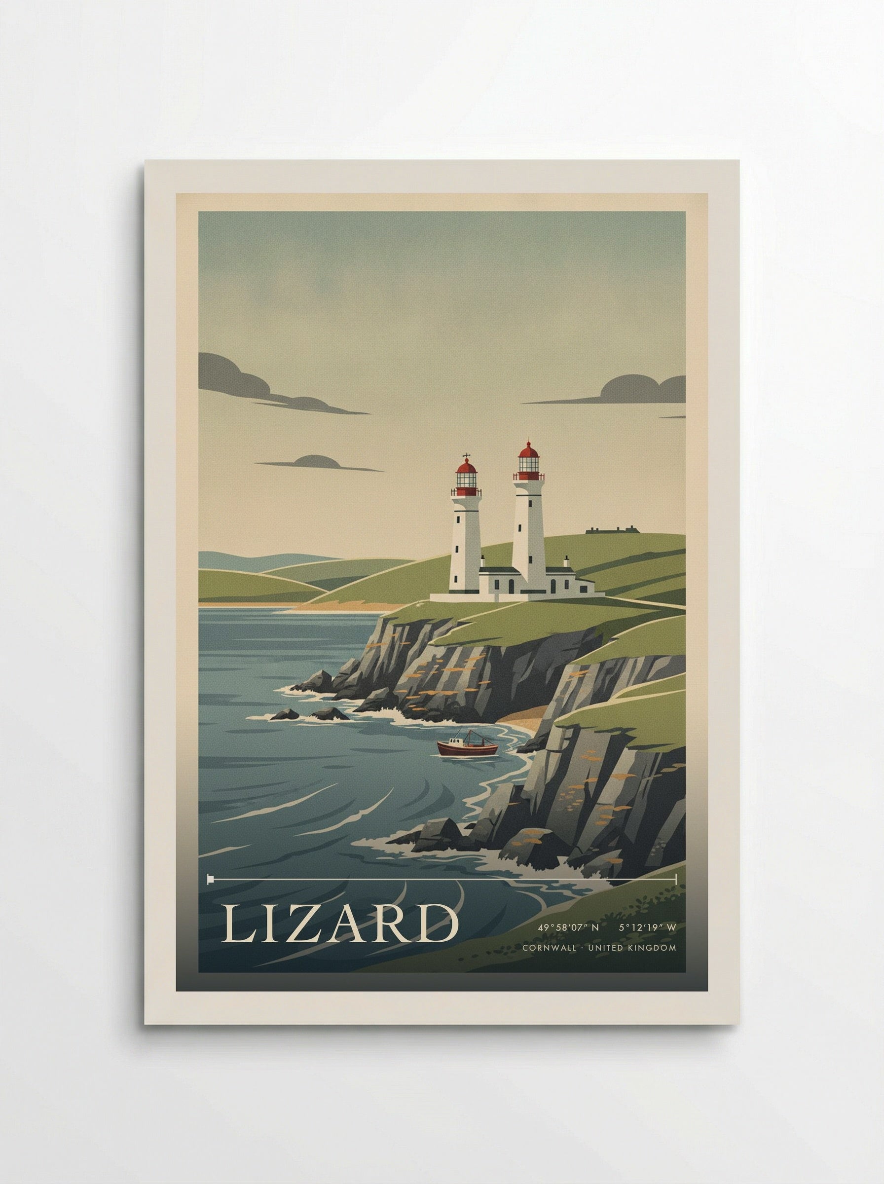 Lizard Cornwall United Kingdom Travel Poster - Poster
