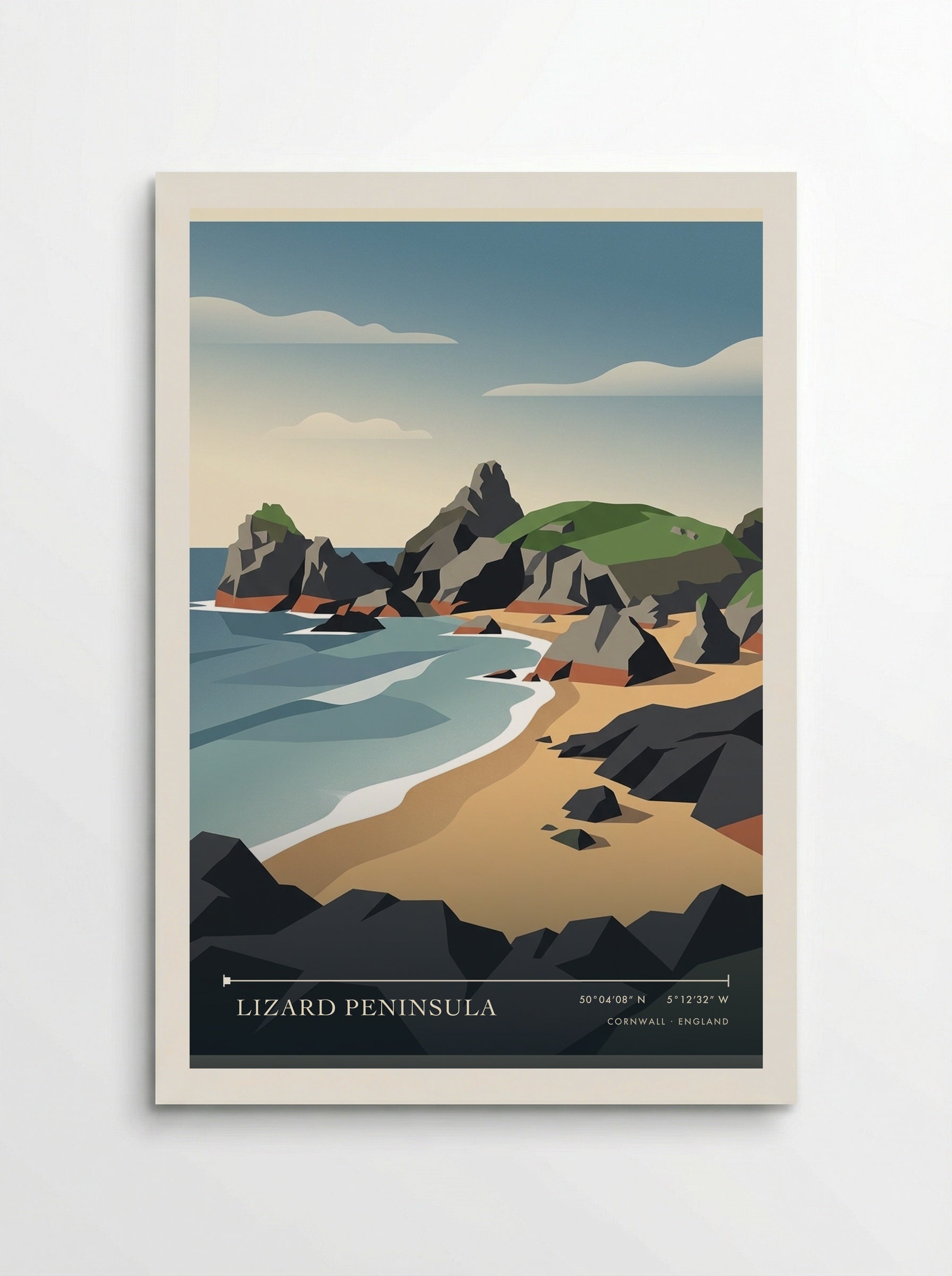 Lizard Peninsula Cornwall England Travel Poster - Poster