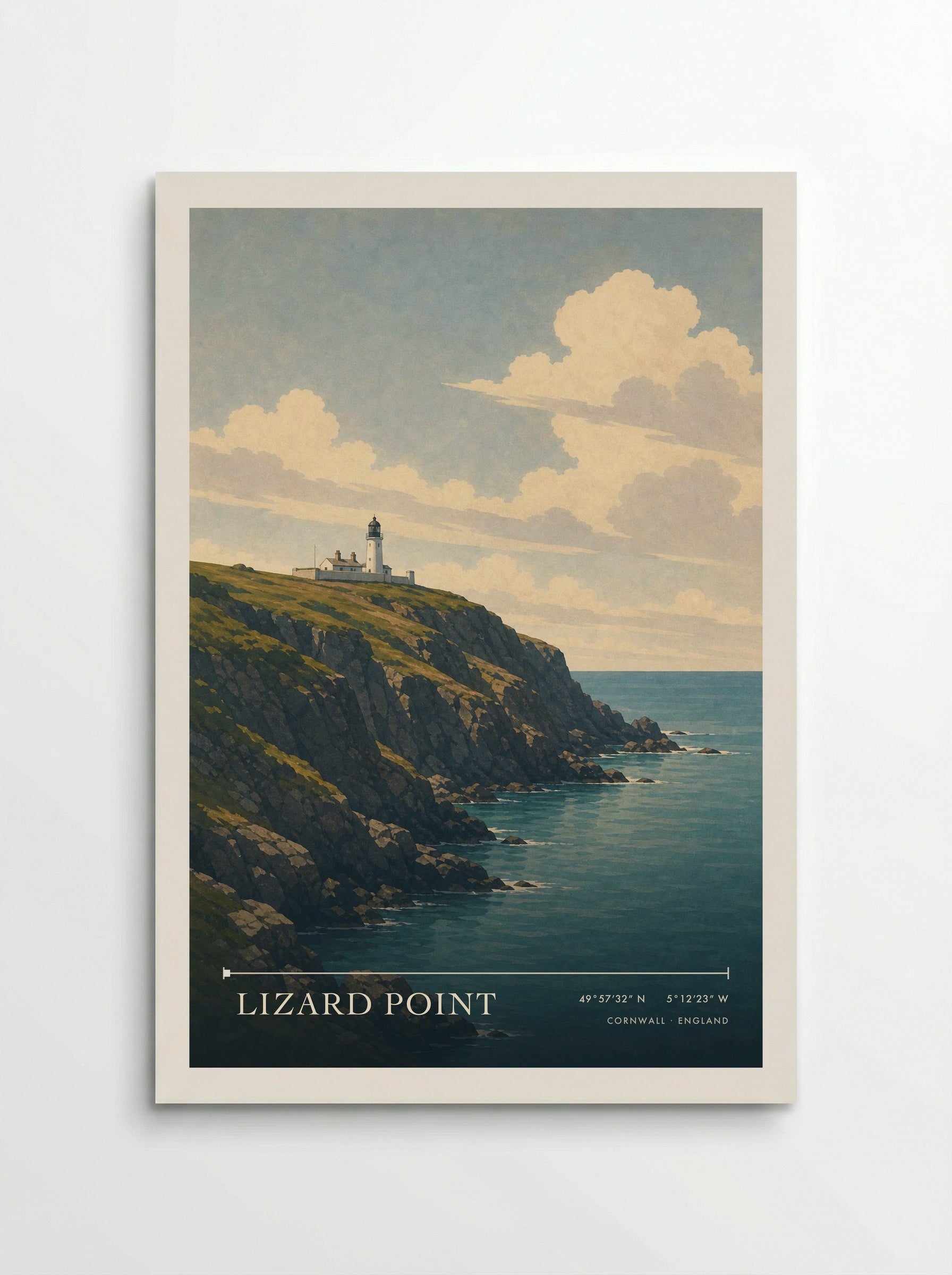 Lizard Point Cornwall England Travel Poster - Poster