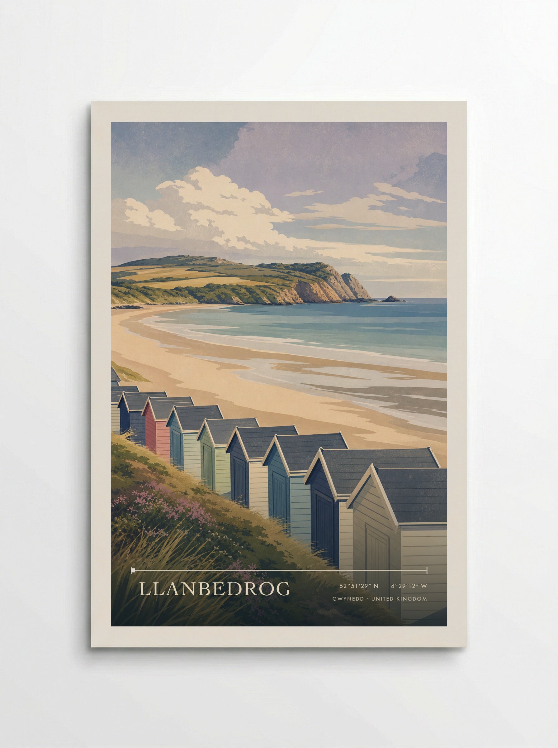 Llanbedrog Gwynedd United Kingdom Travel Poster - Poster