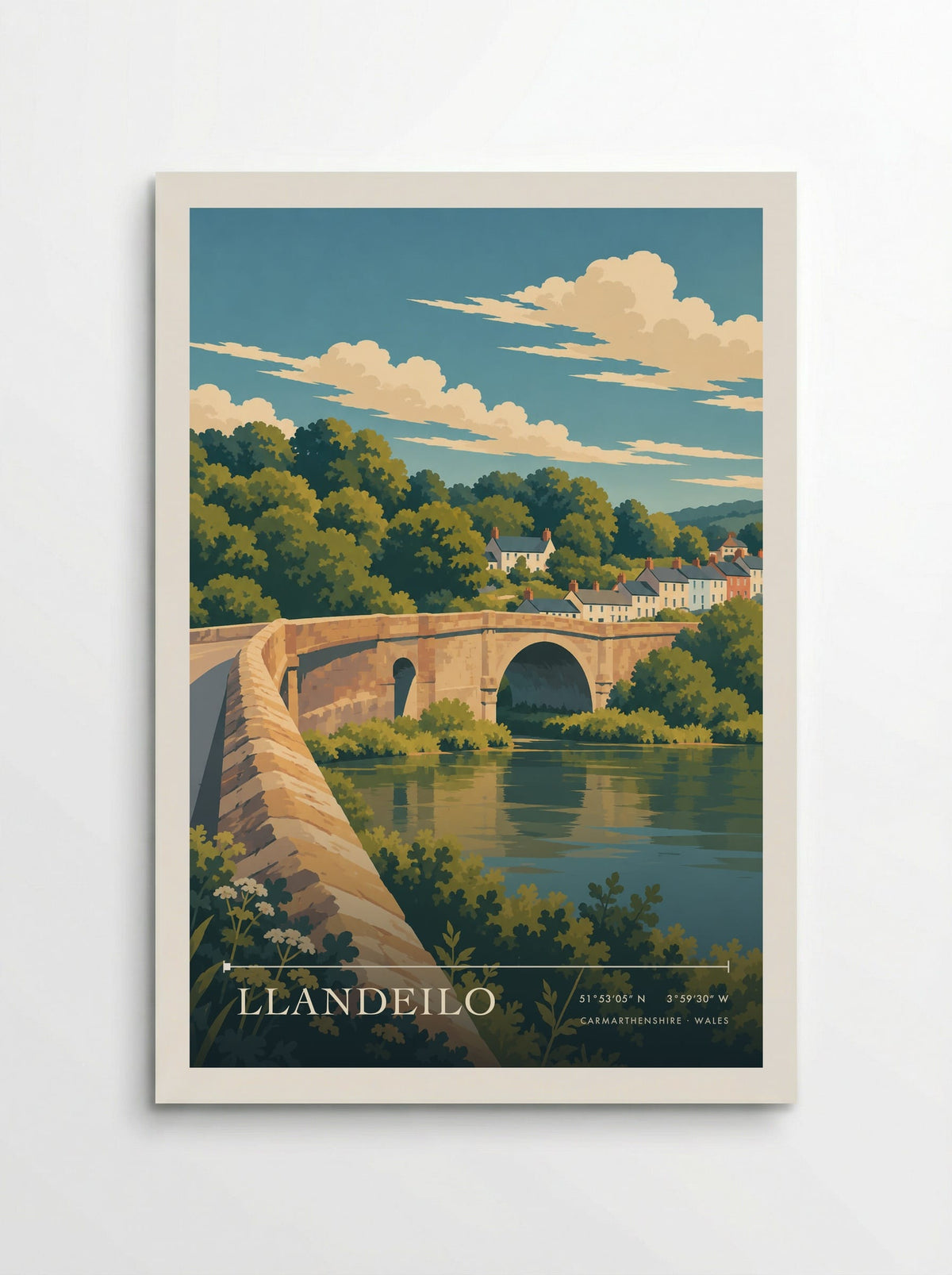 Llandeilo, Carmarthenshire | Travel Poster - Poster