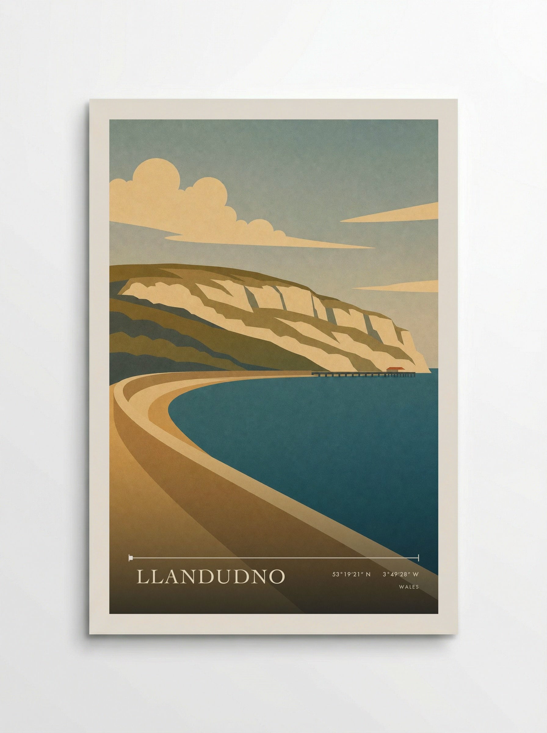 Llandudno Wales Travel Poster - Poster