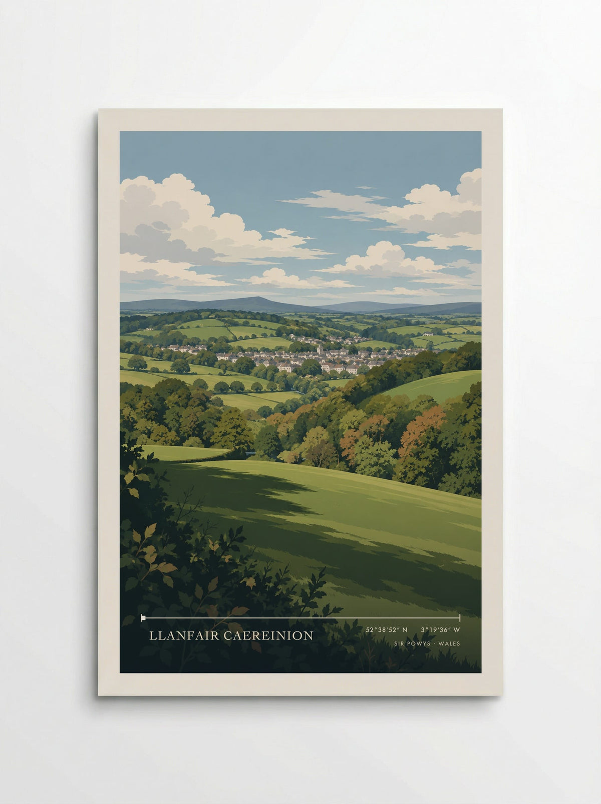 Llanfair Caereinion, Sir Powys | Travel Poster - Poster