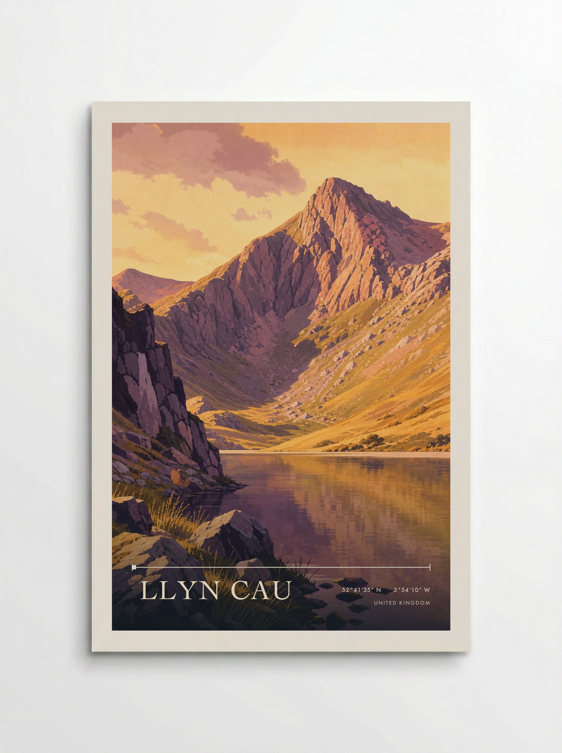 Llyn Cau United Kingdom Travel Poster - Poster