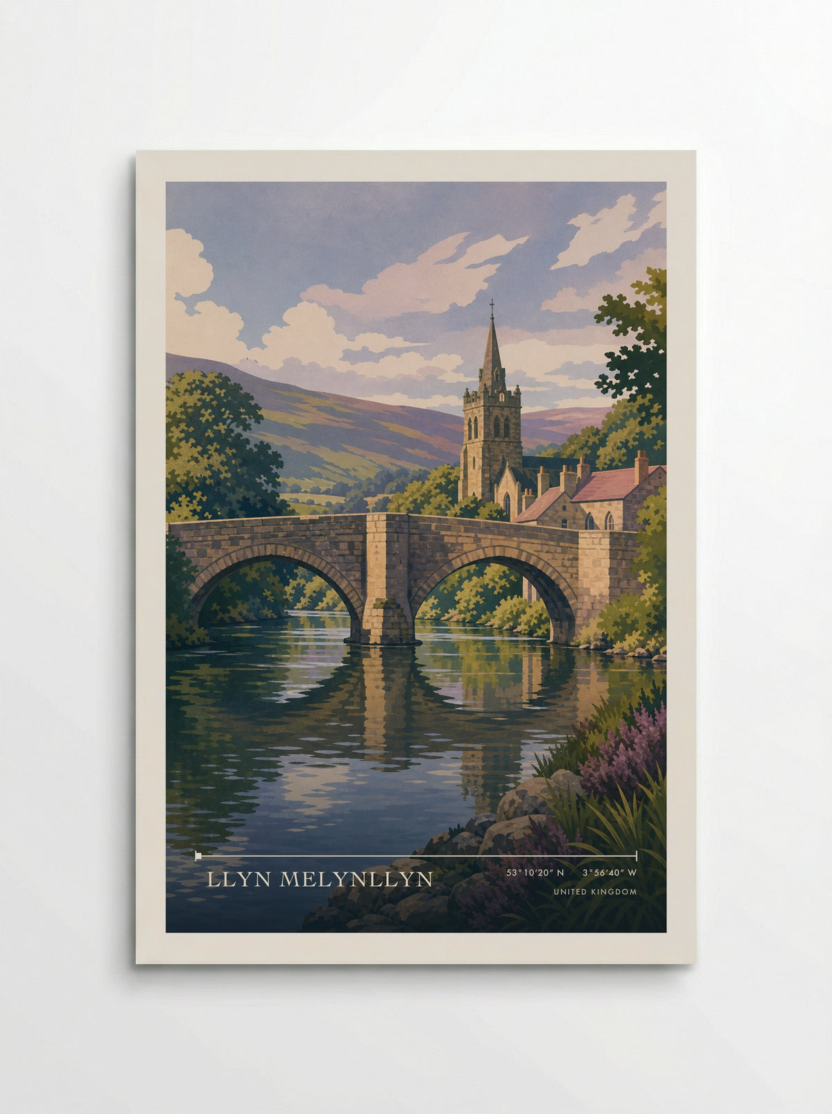 Llyn Melynllyn United Kingdom Travel Poster - Poster