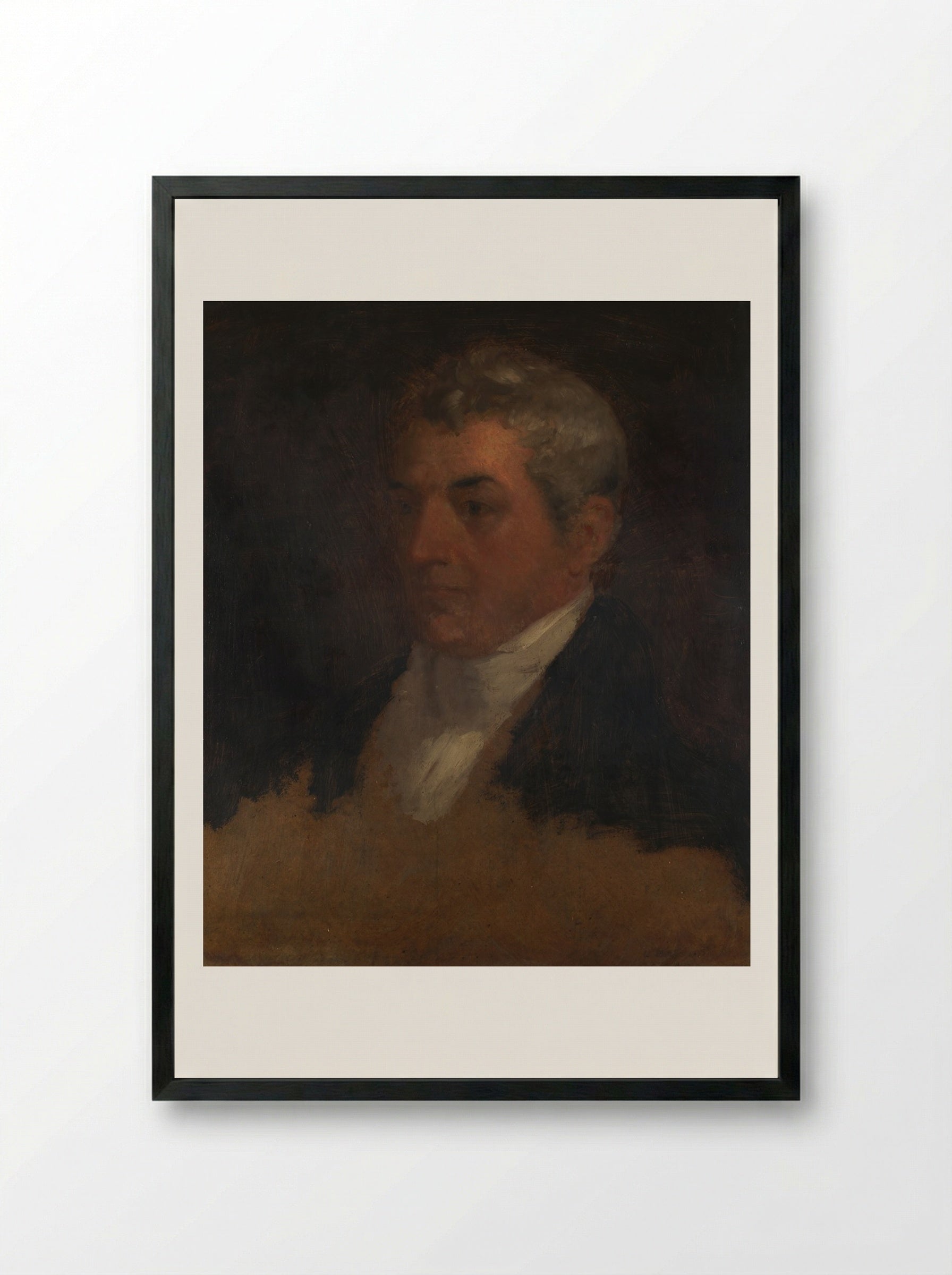 Loammi Baldwin, Jr. - Washington Allston - Framed Print Black