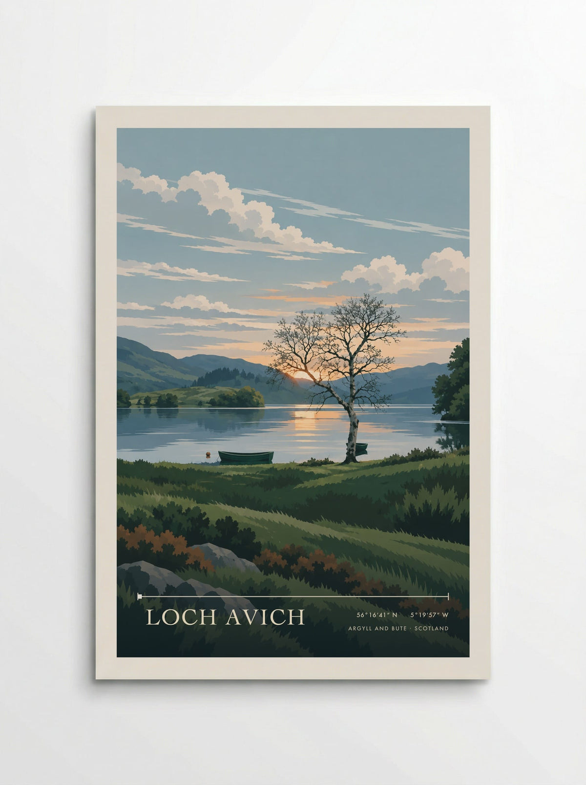 Loch Avich, Argyll and Bute | Travel Poster - Poster