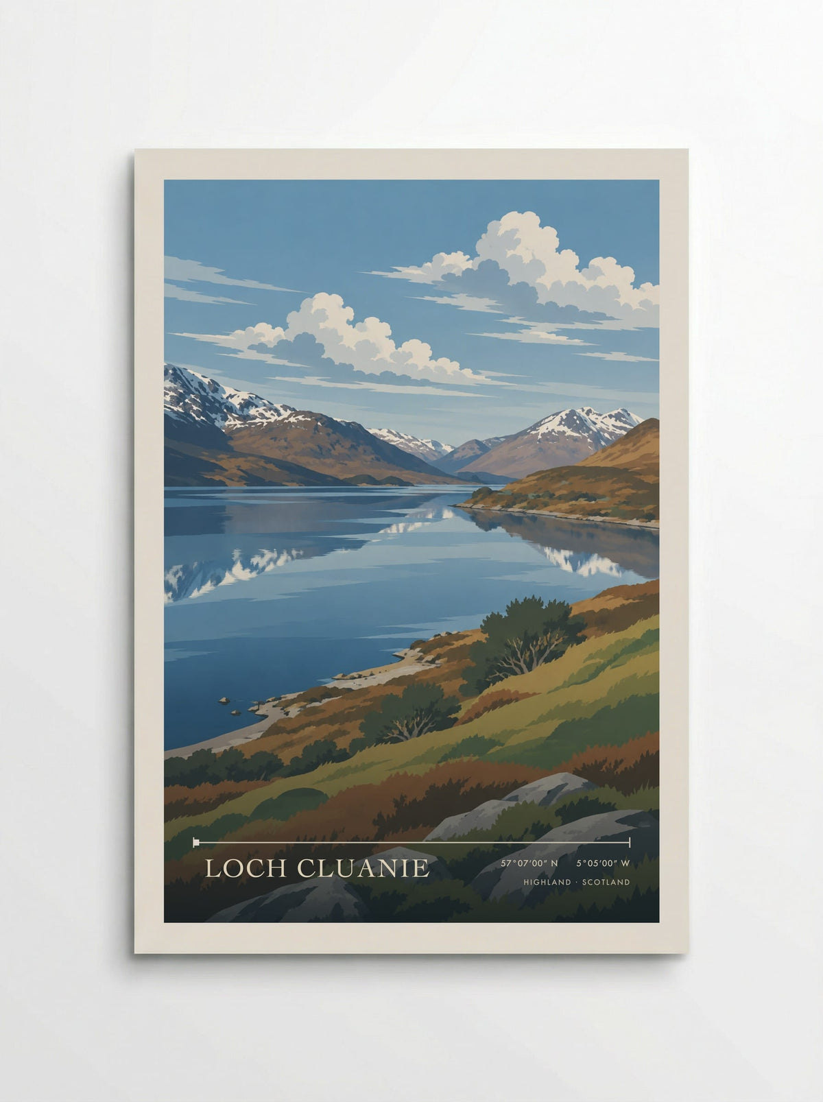 Loch Cluanie, Highland | Travel Poster - Poster