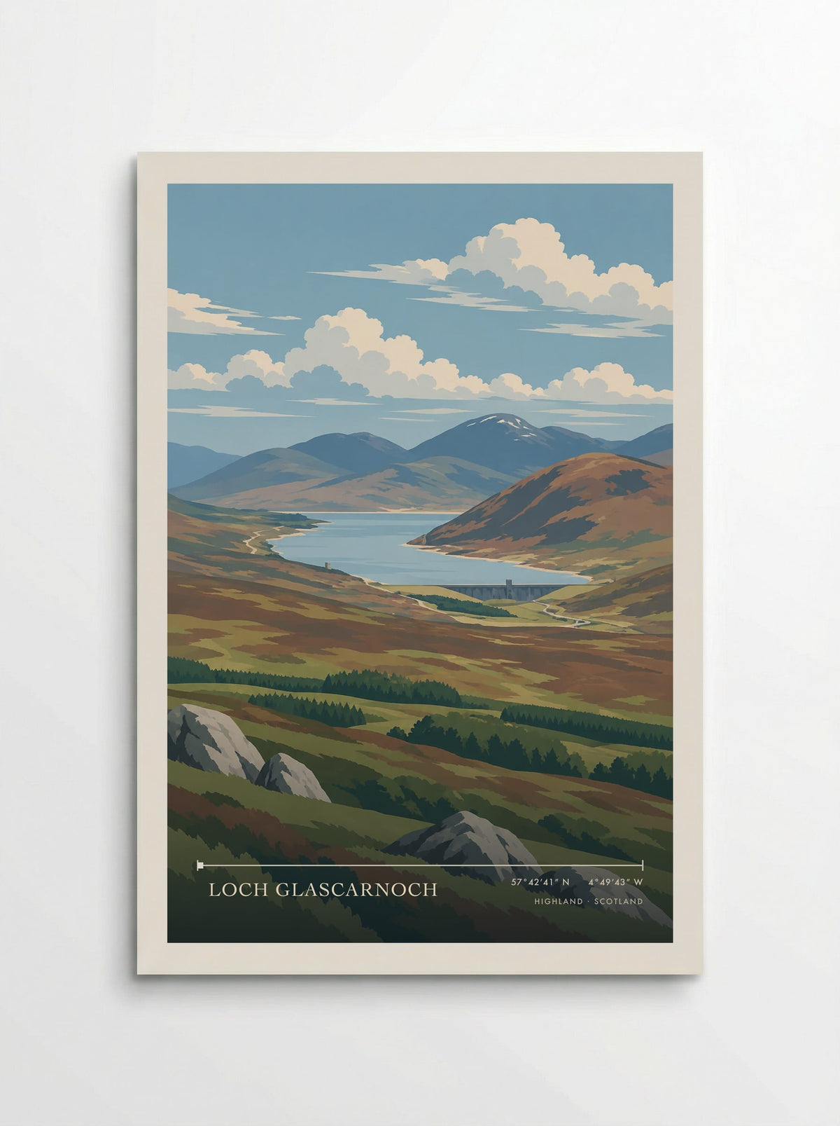 Loch Glascarnoch, Highland | Travel Poster - Poster