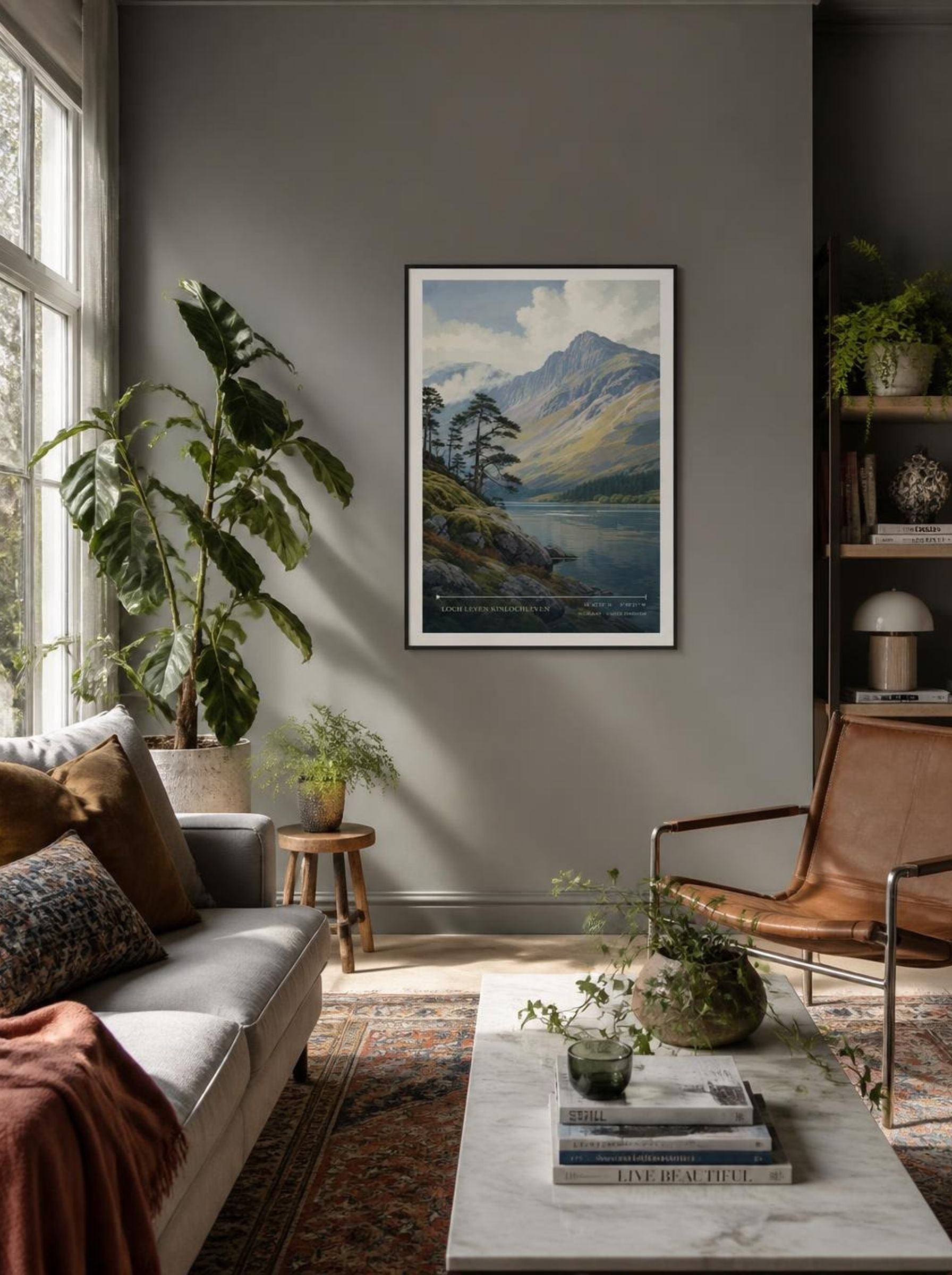 Loch Leven Kinlochleven Highland United Kingdom Travel Poster - Lifestyle