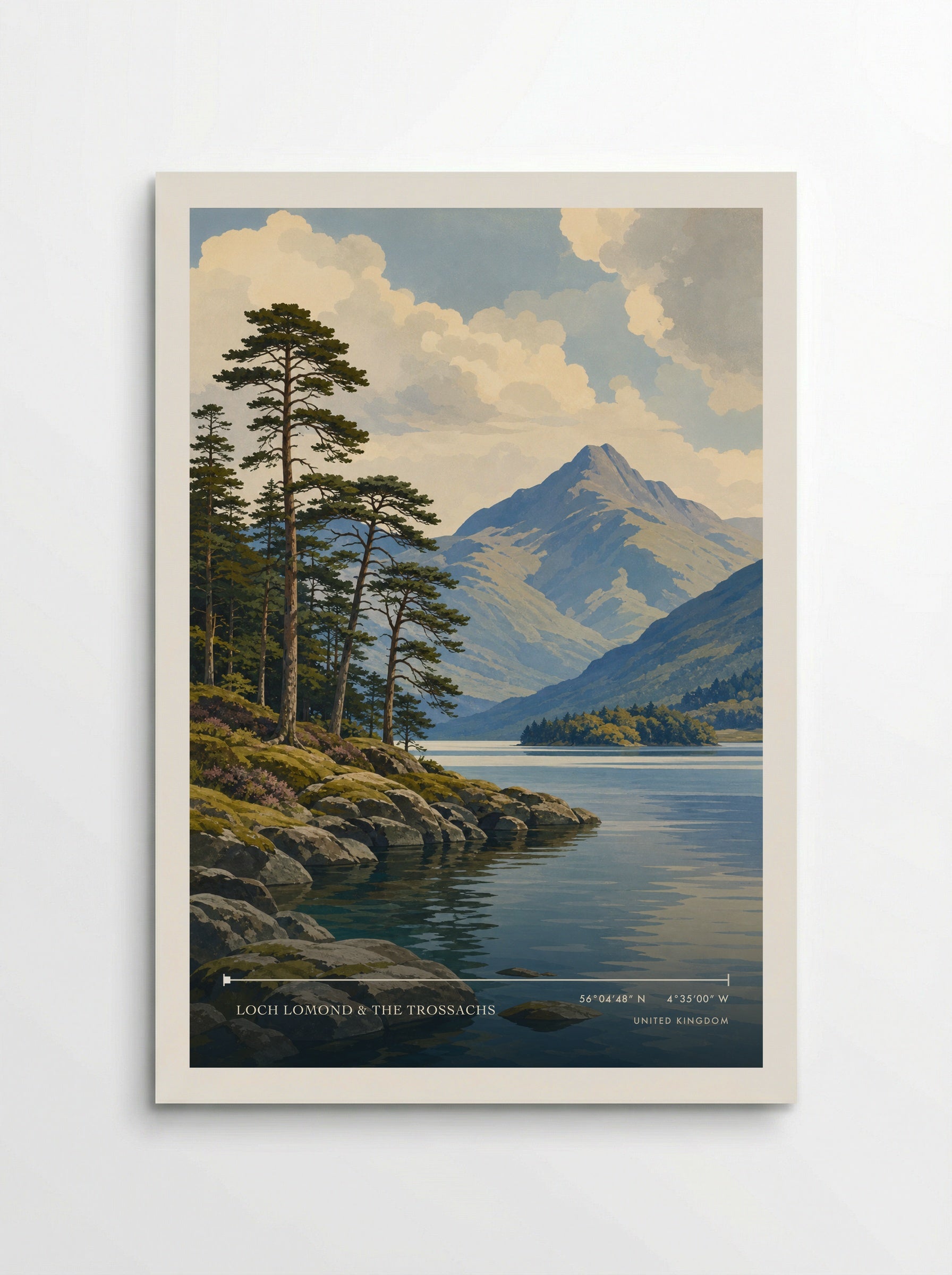 Loch Lomond & The Trossachs United Kingdom Travel Poster - Poster