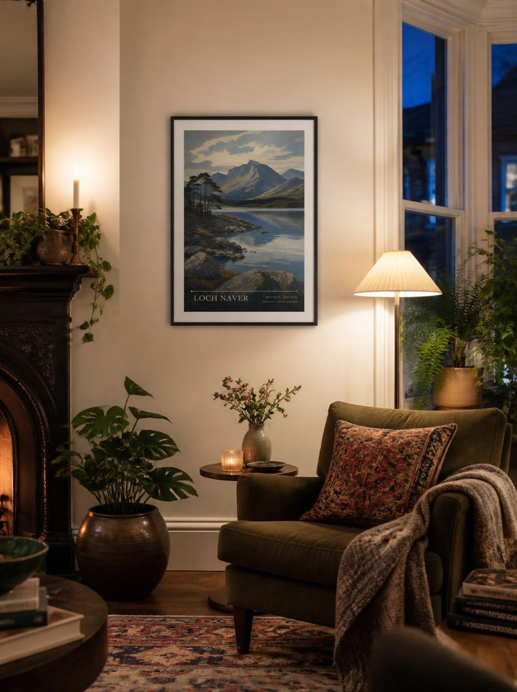 Loch Naver Highland United Kingdom Travel Poster - Lifestyle